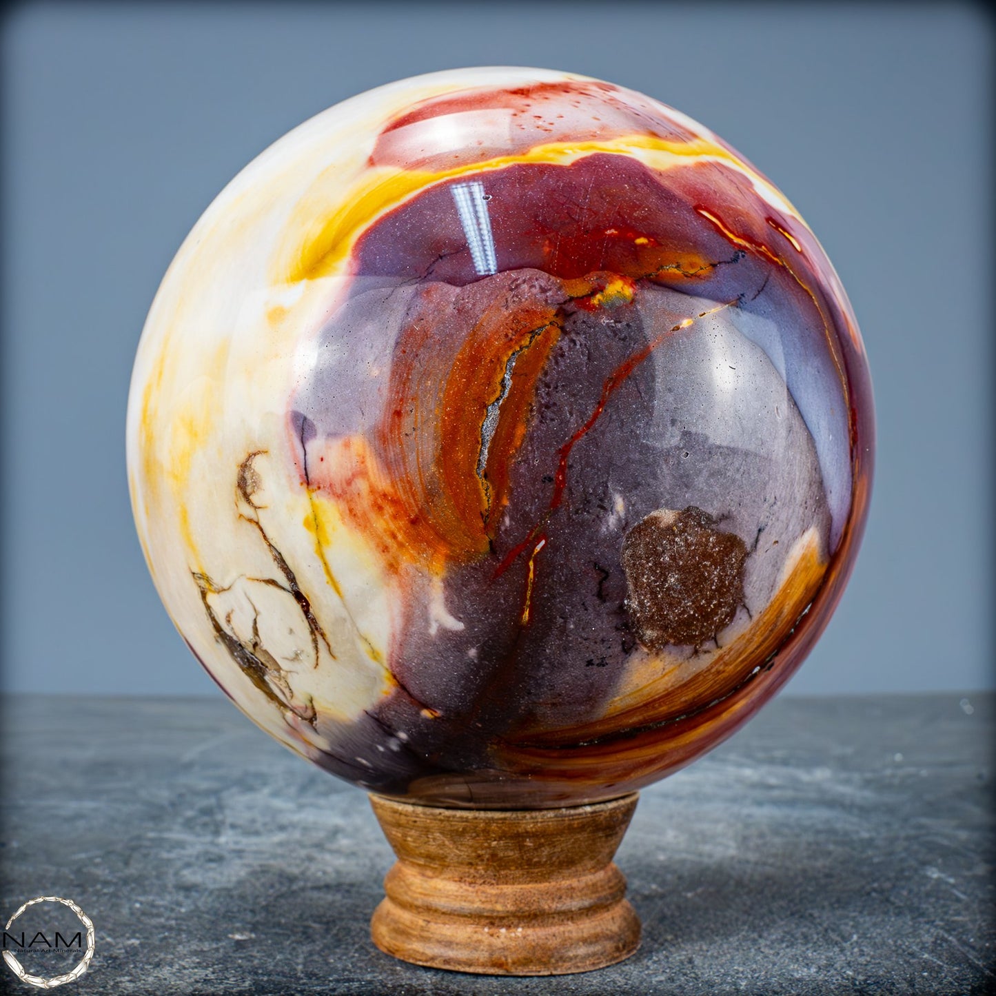 Natürliche Mookait Kugel aus Australien - 2051,15g