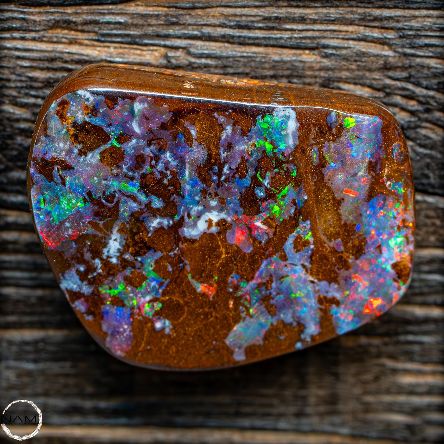 Natürlicher Boulder Opal aus Australien Edelsteinqualität Poliert - 4,973g