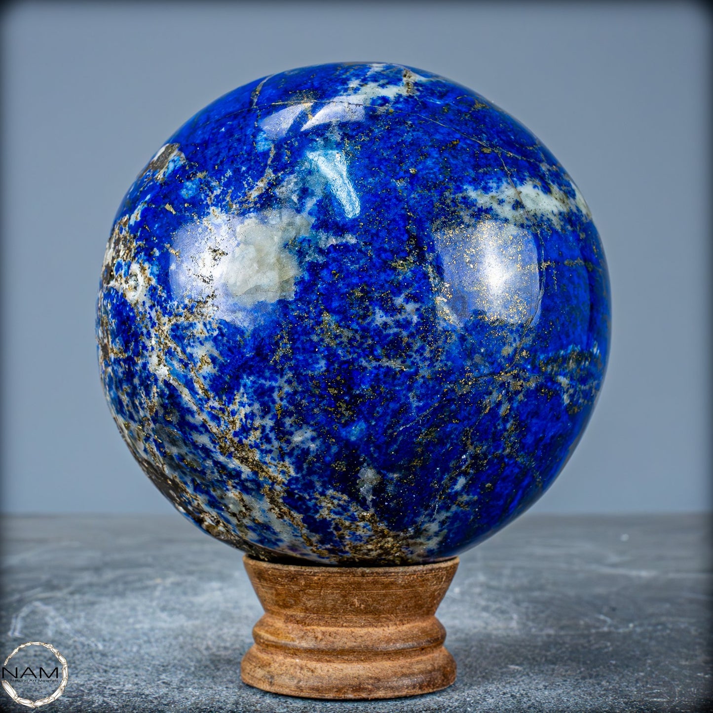 Natürliche Königsblaue Lapislazuli-Kristall-Kugel - 1545,44g