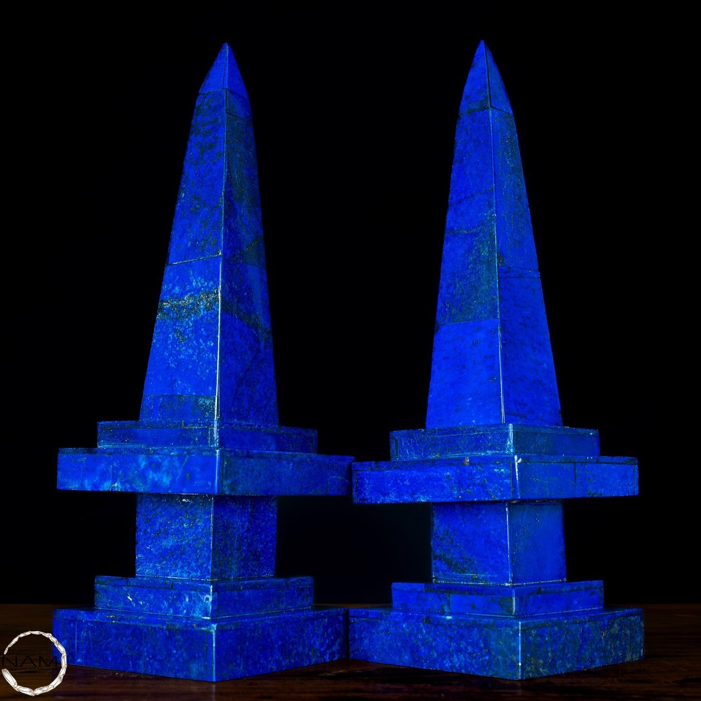 Natürliches Paar Lapislazuli Obelisken von Höchster Qualität - 4050,26g