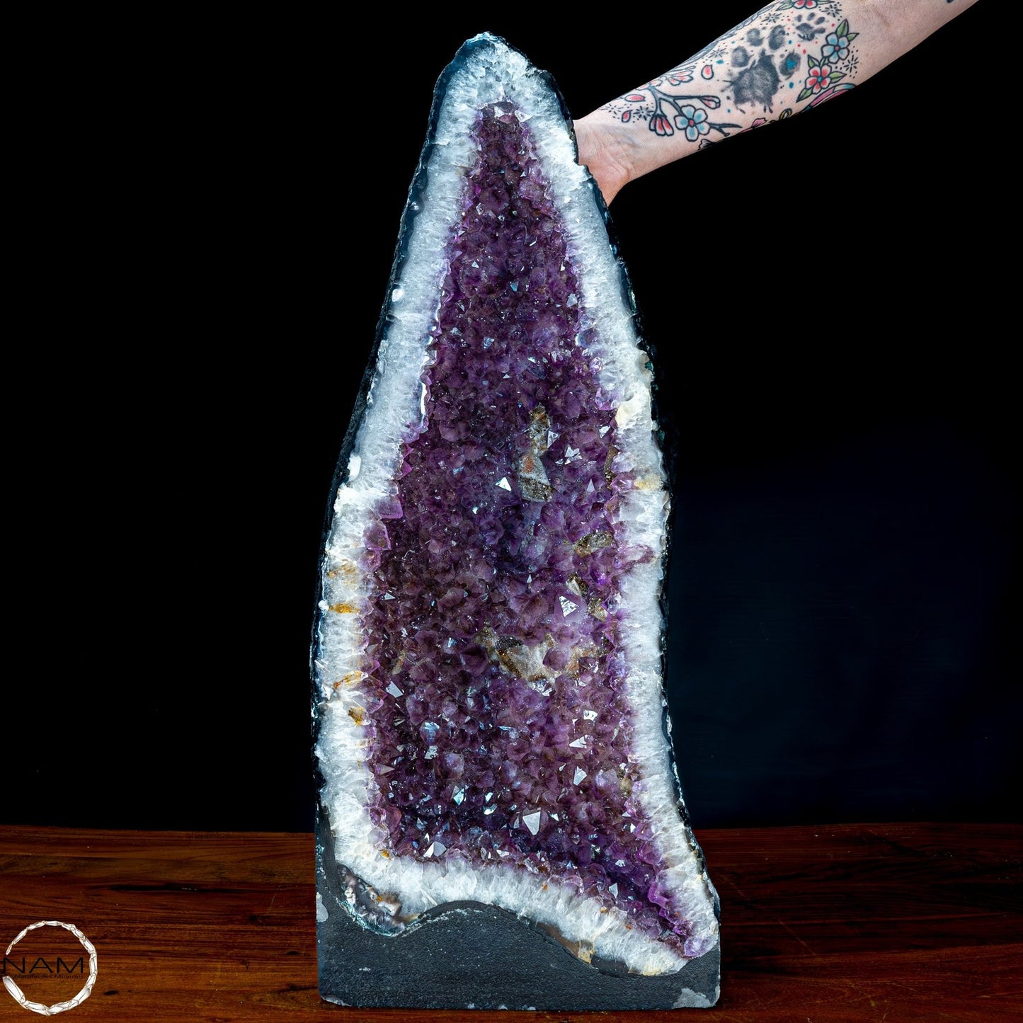 Natürliche Intensive Amethyst-Achat-Kristall Kathedrale/Druse - 29421,12g