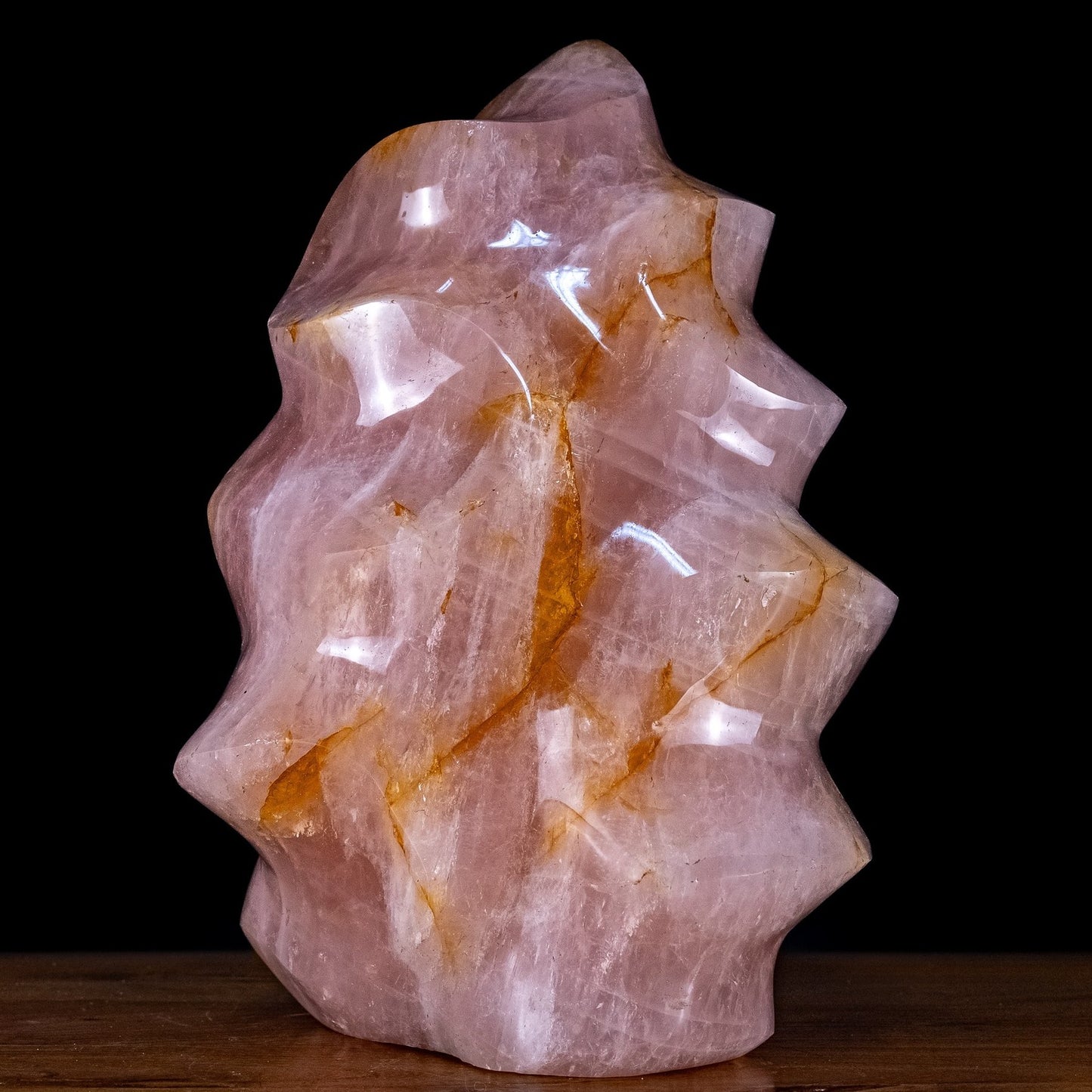 Natürliche Rosenquarz-Kristall Flamme aus Brasilien - 20036,48g