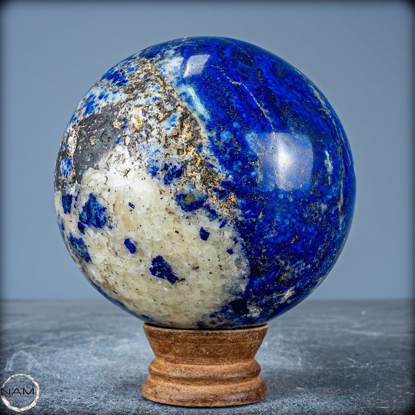 Natürliche Königsblaue Lapislazuli-Kristall-Kugel - 1545,44g