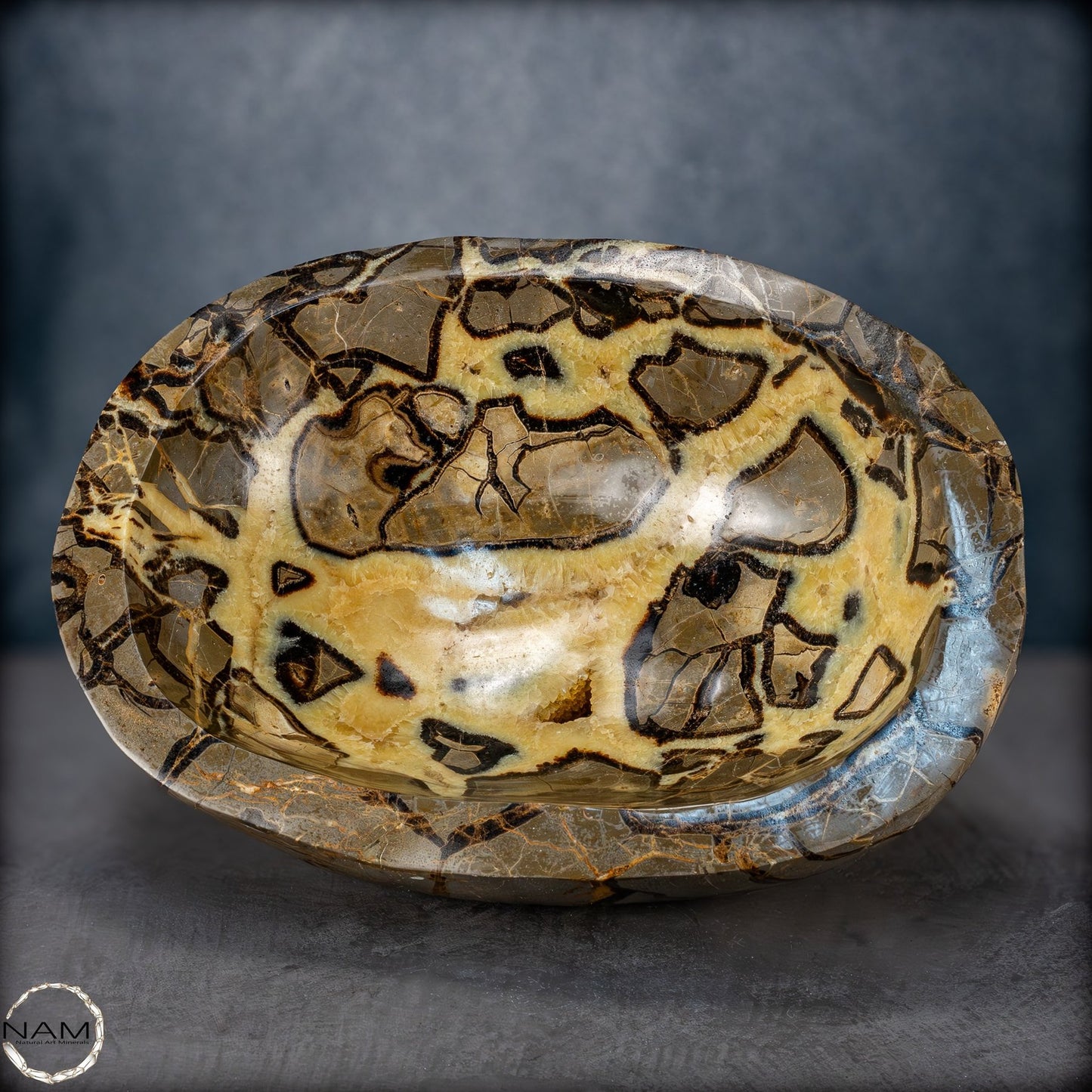 Große Natürliche Septarien-Kristall Schale/ Schüssel - 25491,63g
