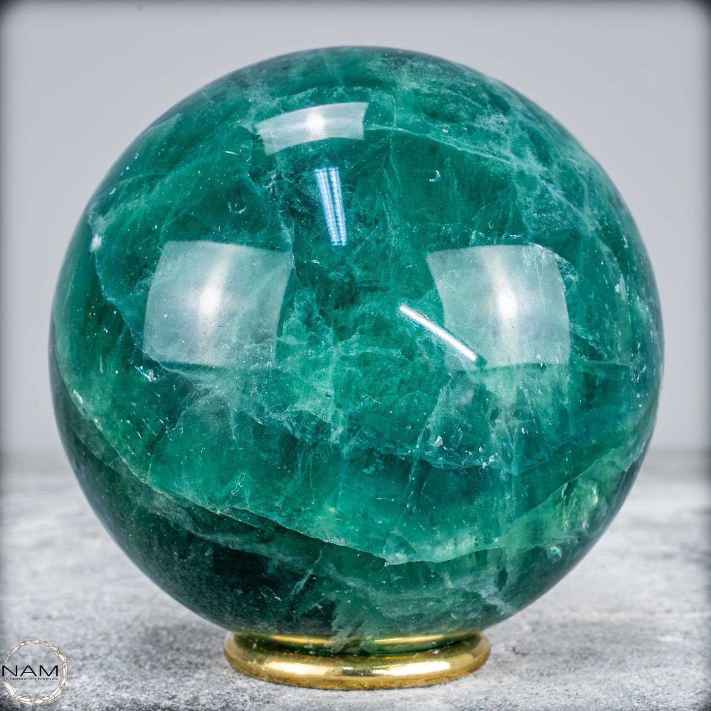 Natürliche Grüne Fluorit Kristallkugel, Spitzenqualität - 1406,15g