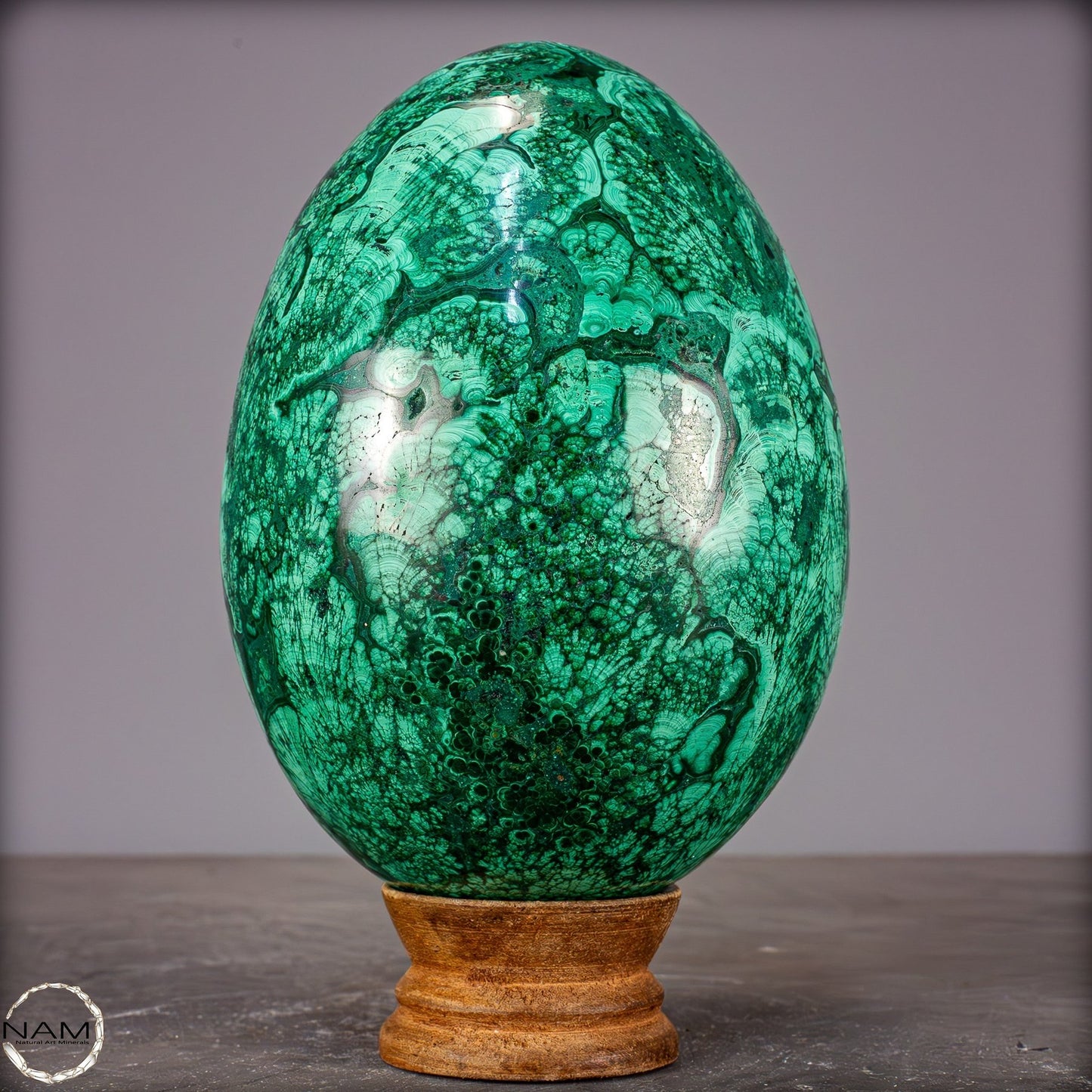 Natürliches Malachit-Kristall Ei, Kongo - 1805,22g