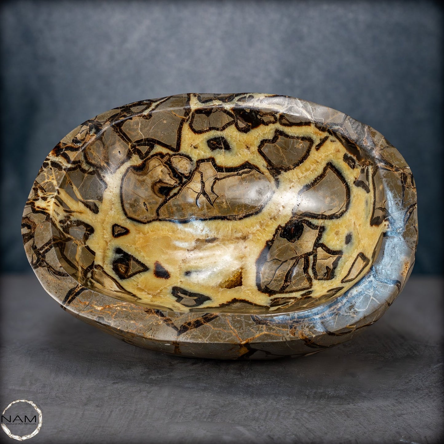 Große Natürliche Septarien-Kristall Schale/ Schüssel - 25491,63g