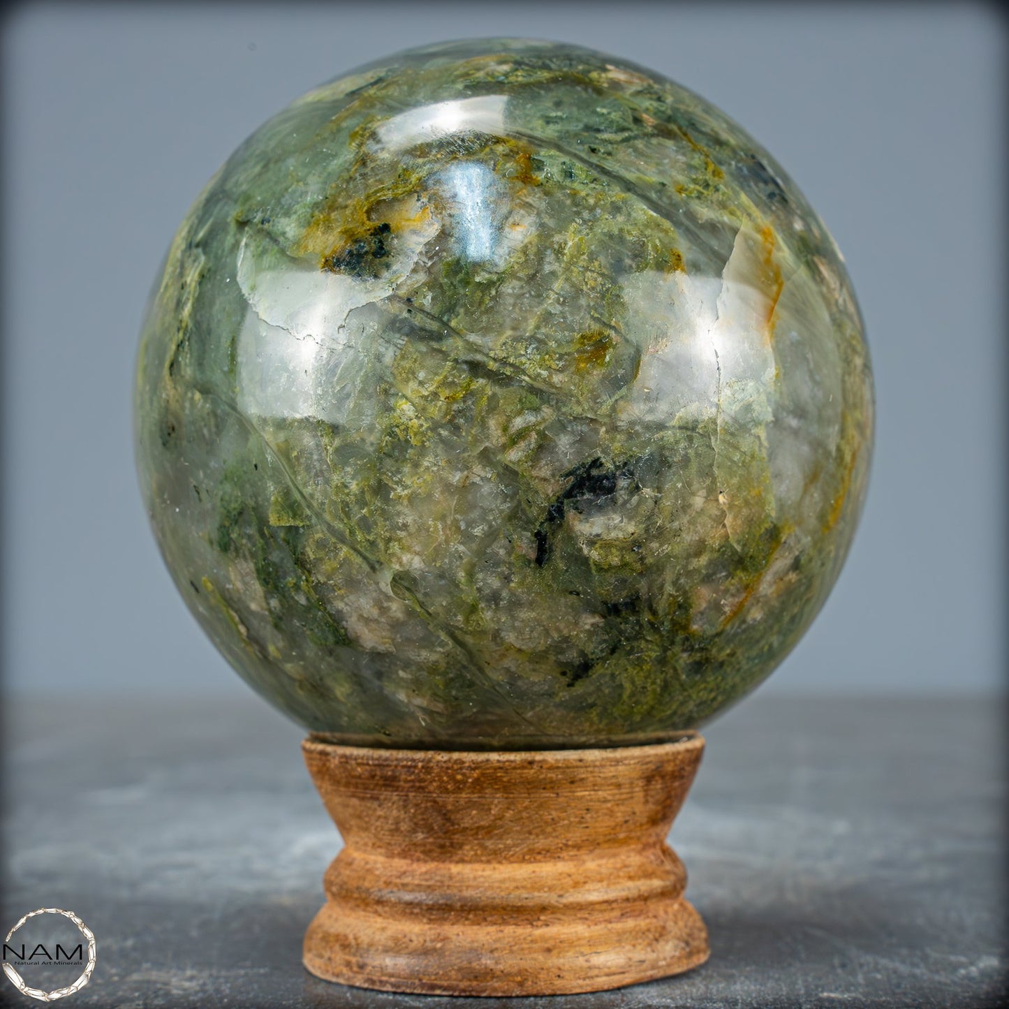 Natürliche Gartenquarz Kristall-Kugel aus Brasilien - 709,55g - 80mm