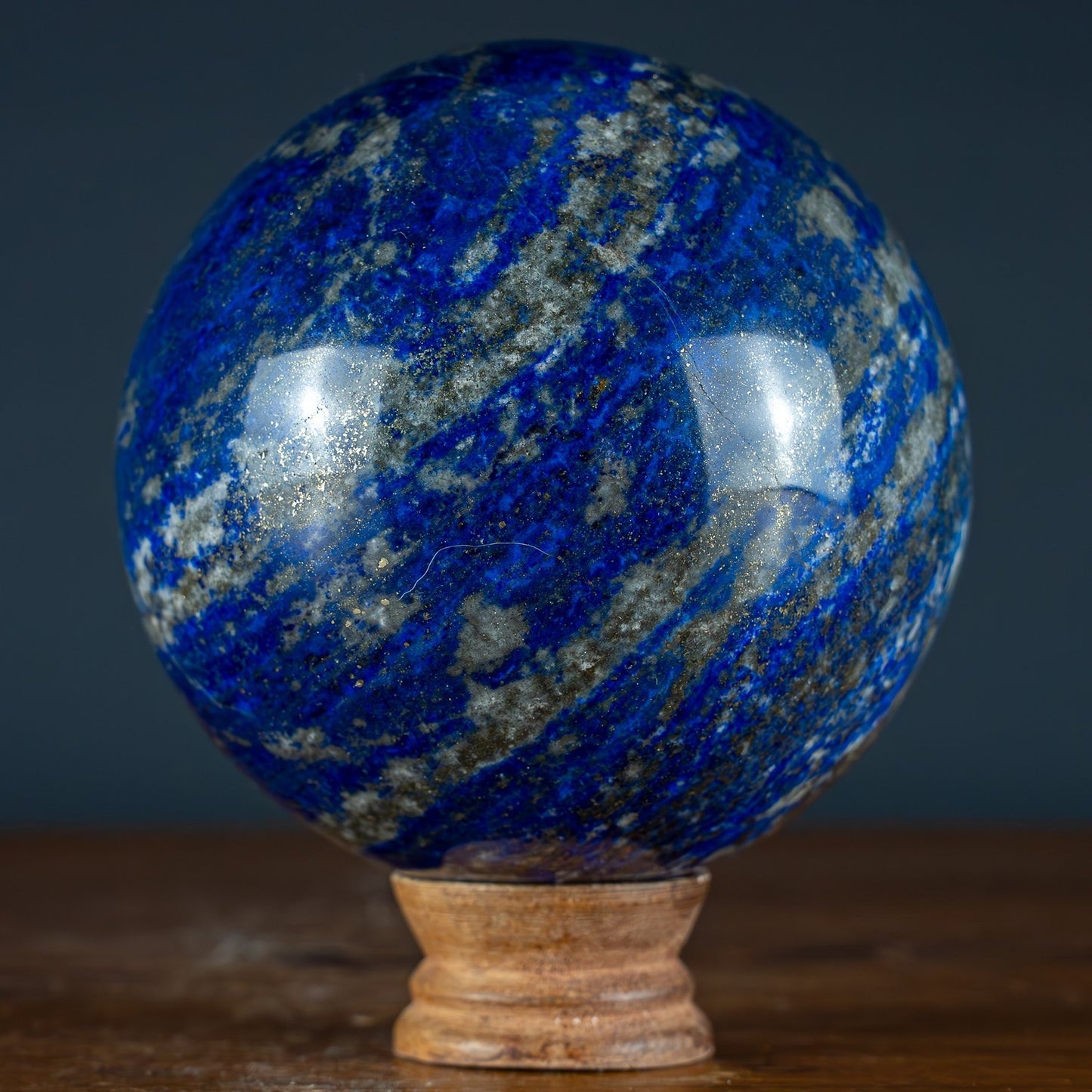 Natürliche Lapislazuli-Kristall-Kugel - 2515,49g - 120mm