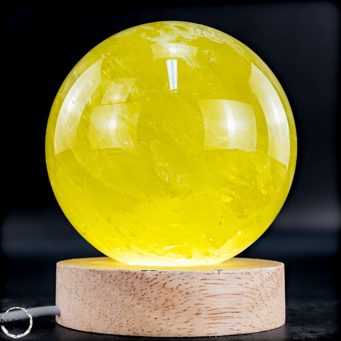 Top Qualität Transparenter Citrin Kristall Kugel - Brasilien - 992,18g