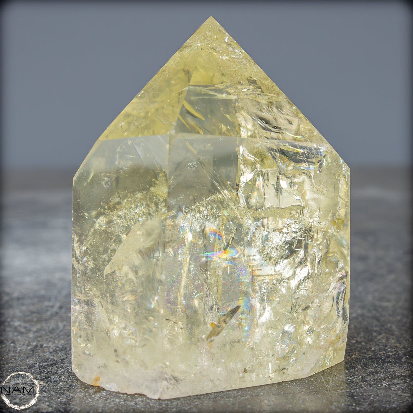 Top Qualität Transparenter Citrin Kristall - Brasilien - 189,28g