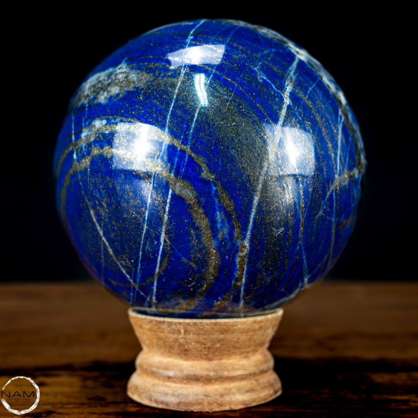 Natürliche Königsblaue Lapislazuli-Kristall-Kugel - 1039,56g