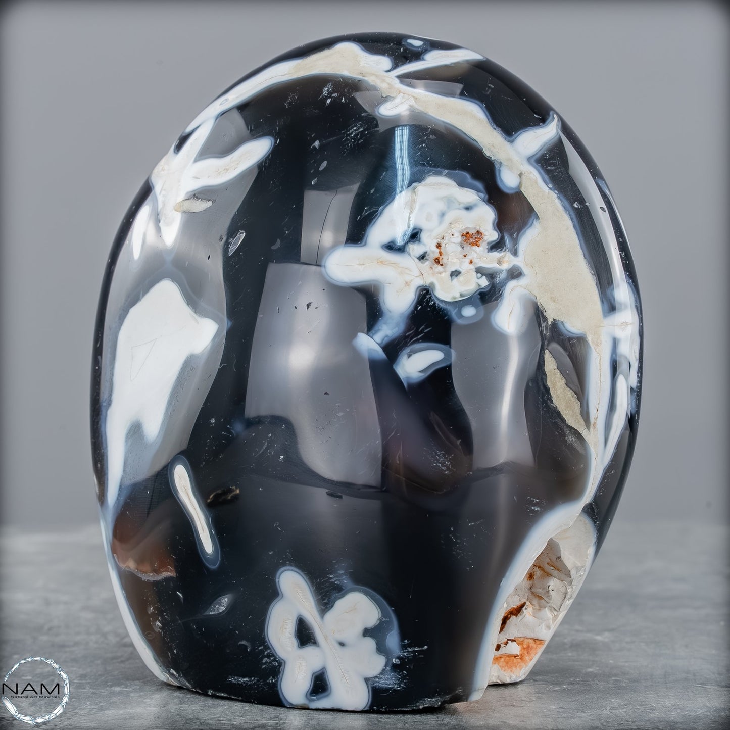 Natürliche Orca-Achat Kristall Freiform aus Brasilien - 911,37g