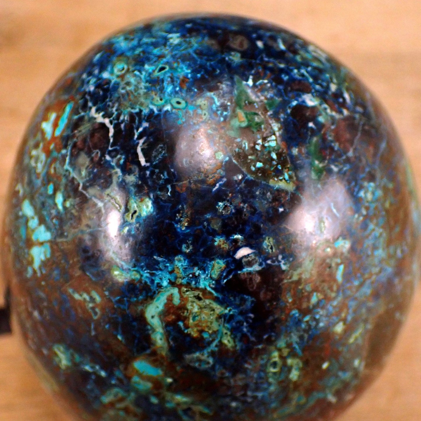 Azurit, Malachit & Chrysokoll Ei - 1518,88g - 140x100x100 mm