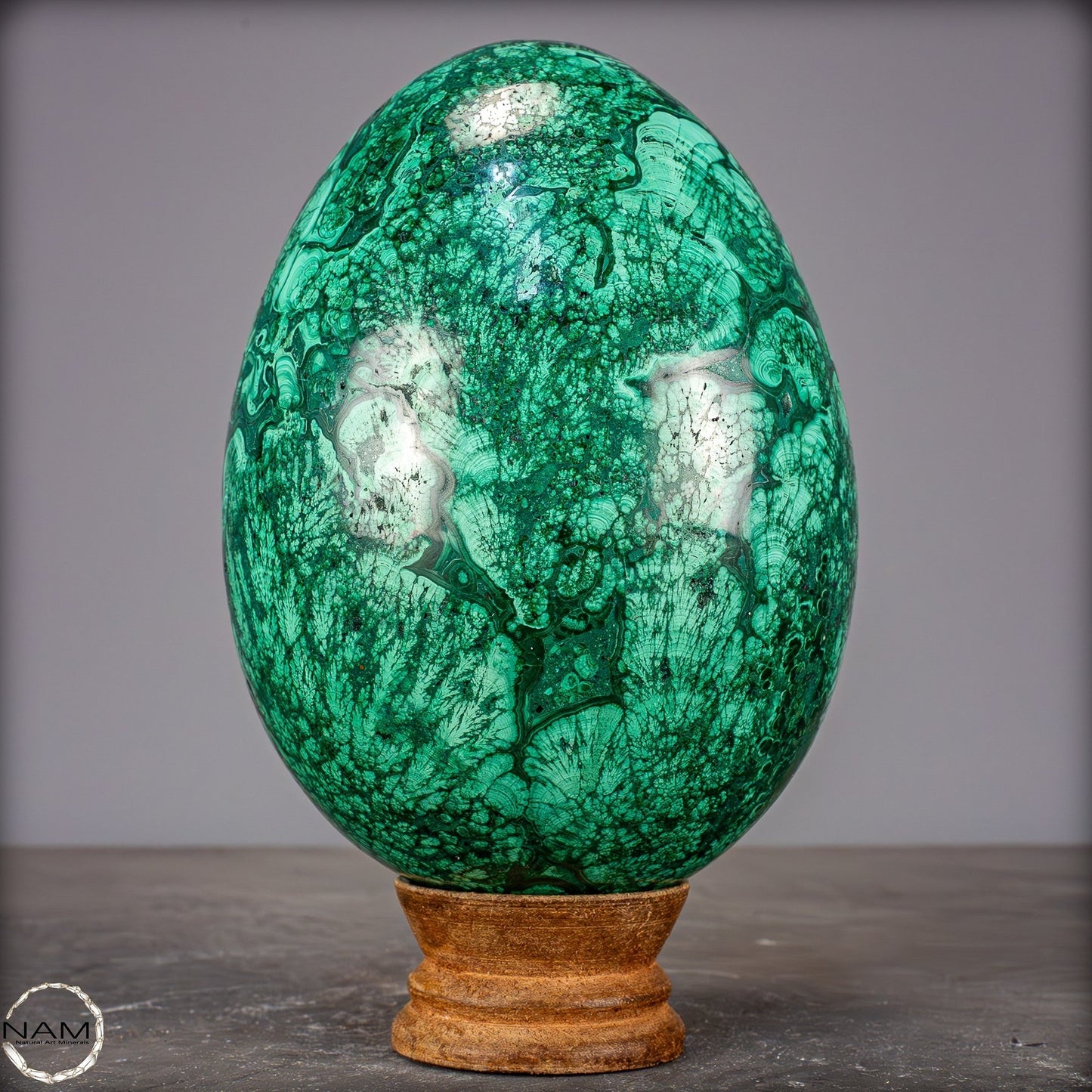 Natürliches Malachit-Kristall Ei, Kongo - 1805,22g