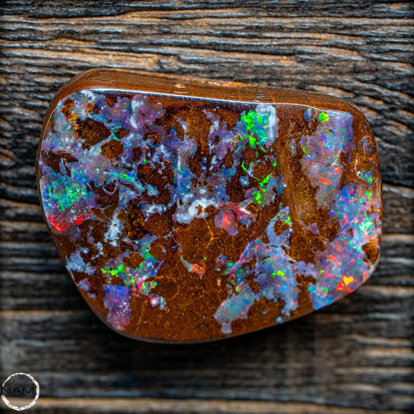 Natürlicher Boulder Opal aus Australien Edelsteinqualität Poliert - 4,973g