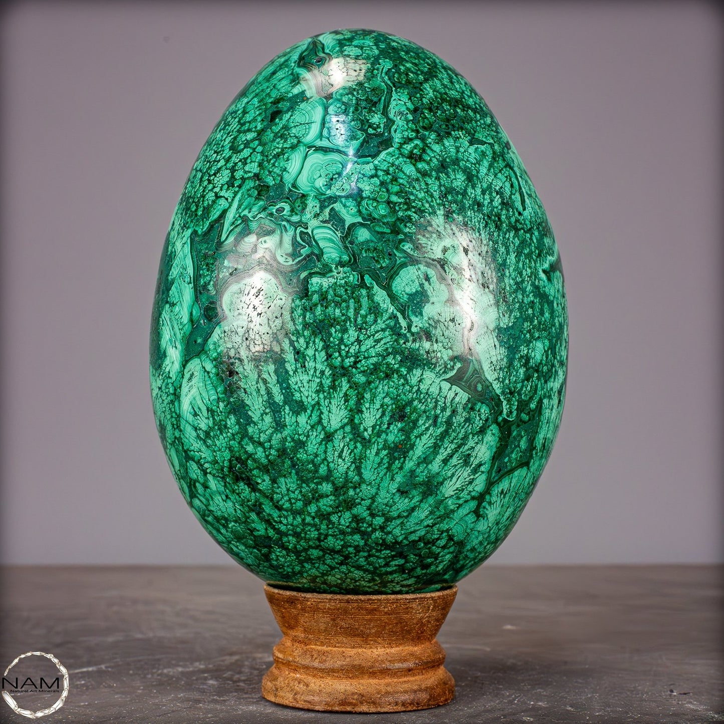 Natürliches Malachit-Kristall Ei, Kongo - 1805,22g