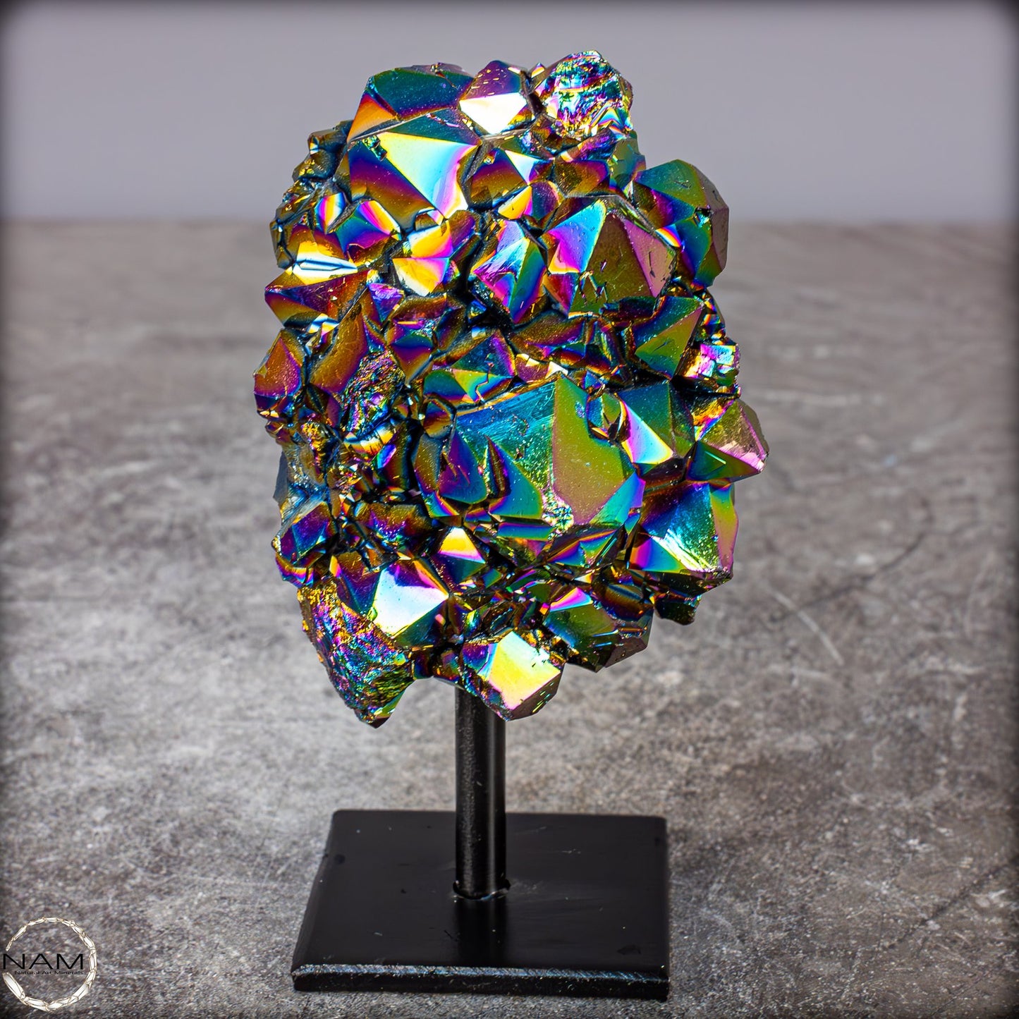 Kristall-Aura-Amethyst auf Ständer – 314,79g