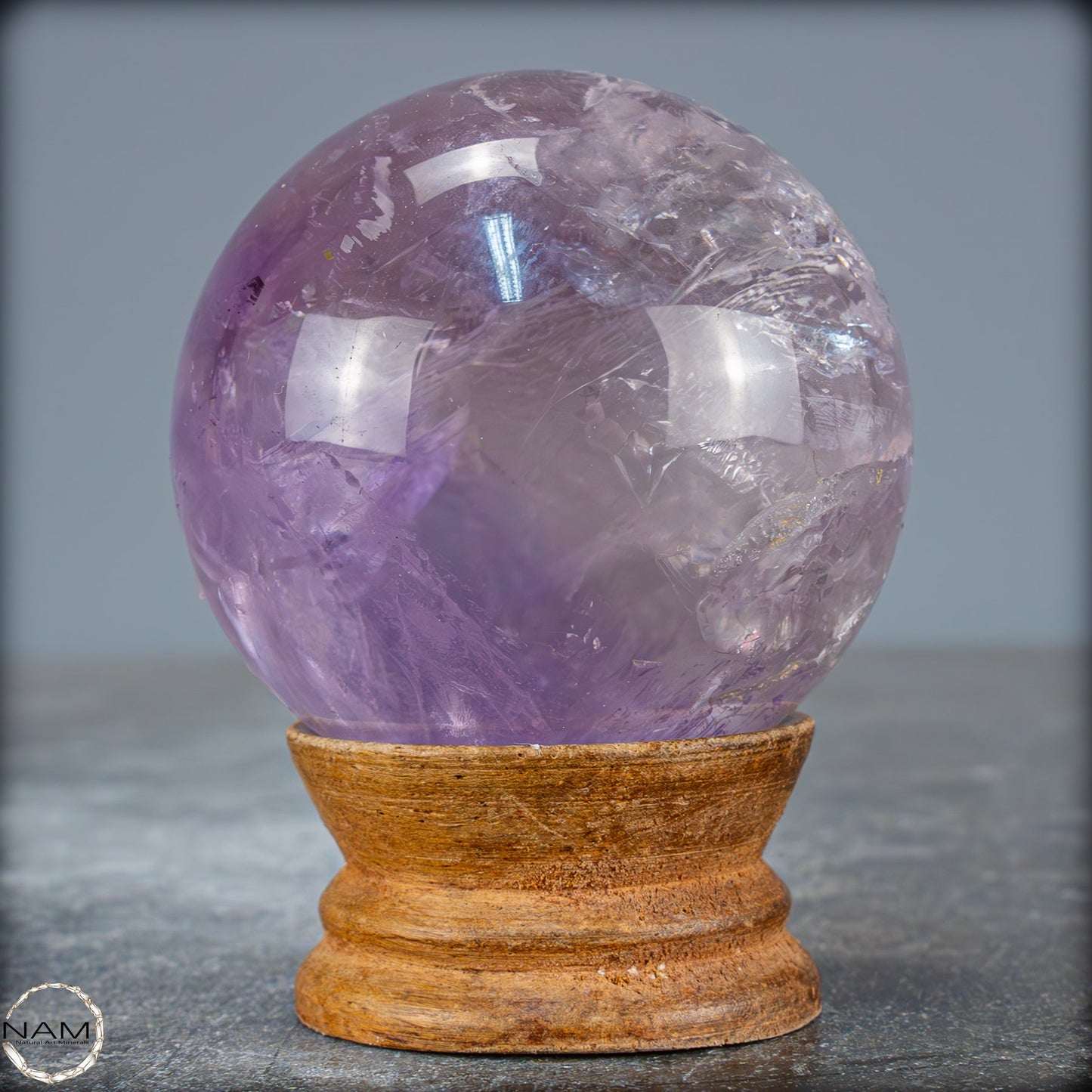 Natürliche Amethyst-Kristall Kugel, Brasilien - 304,44g - 60,4mm