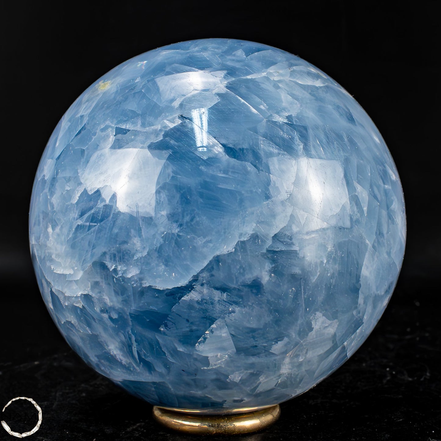 Natürliche Blaue Calcit-Kristall Kugel - 726,76g