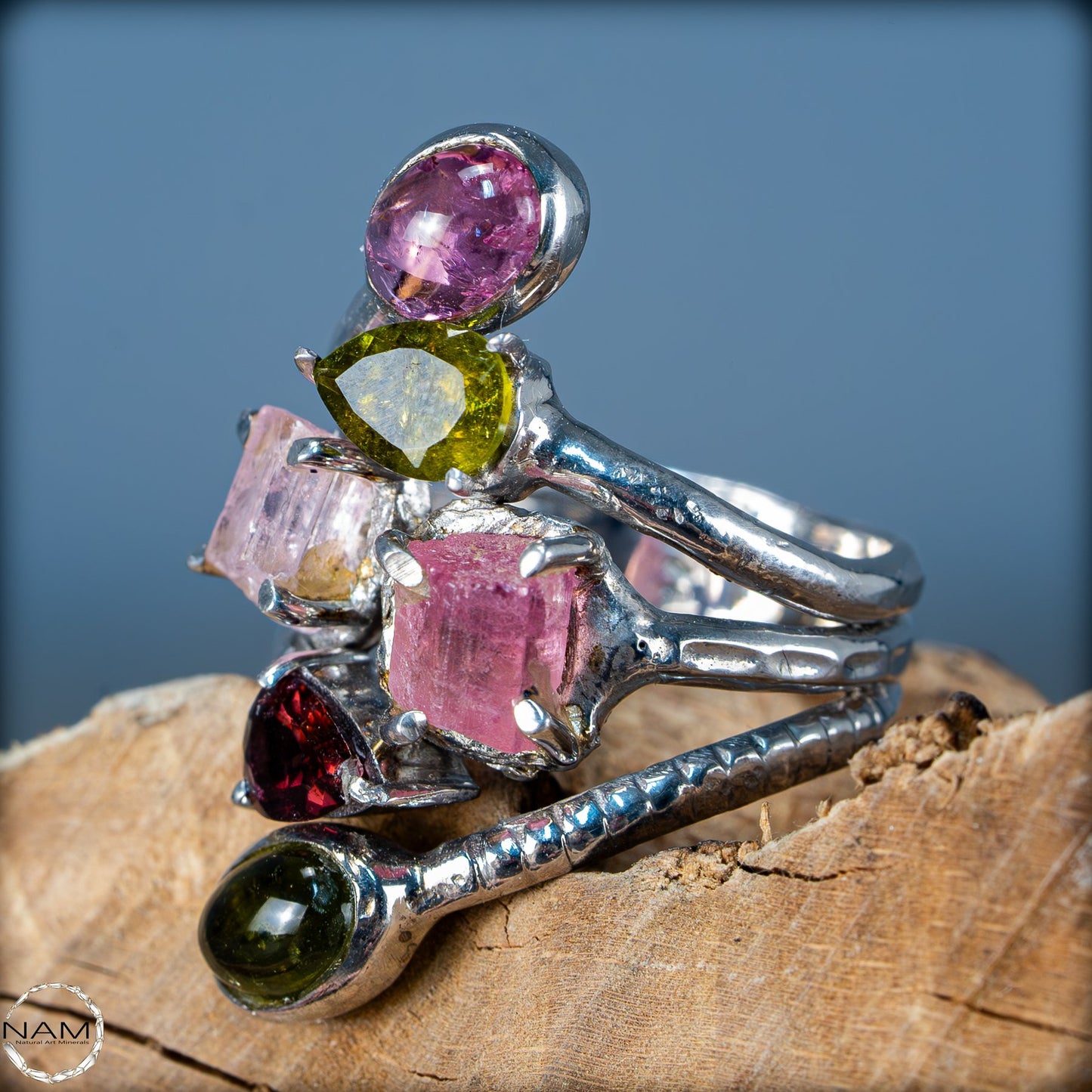 Natürlicher Turmalin Ring von höchster Qualität, 925 Silber - 38,5 ct