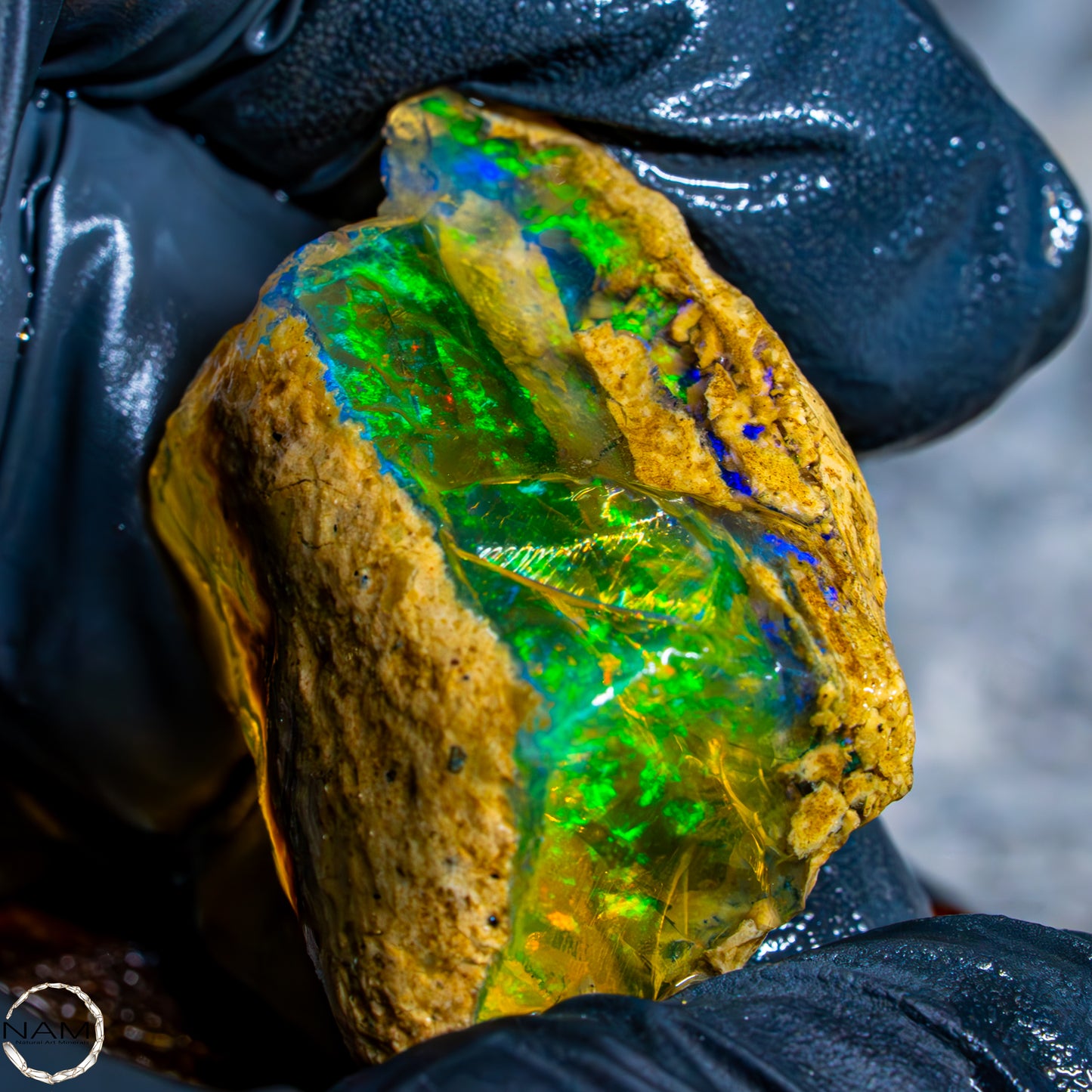 Seltener Natürlicher Großer Kristall-Opal, Äthiopien -12,49g