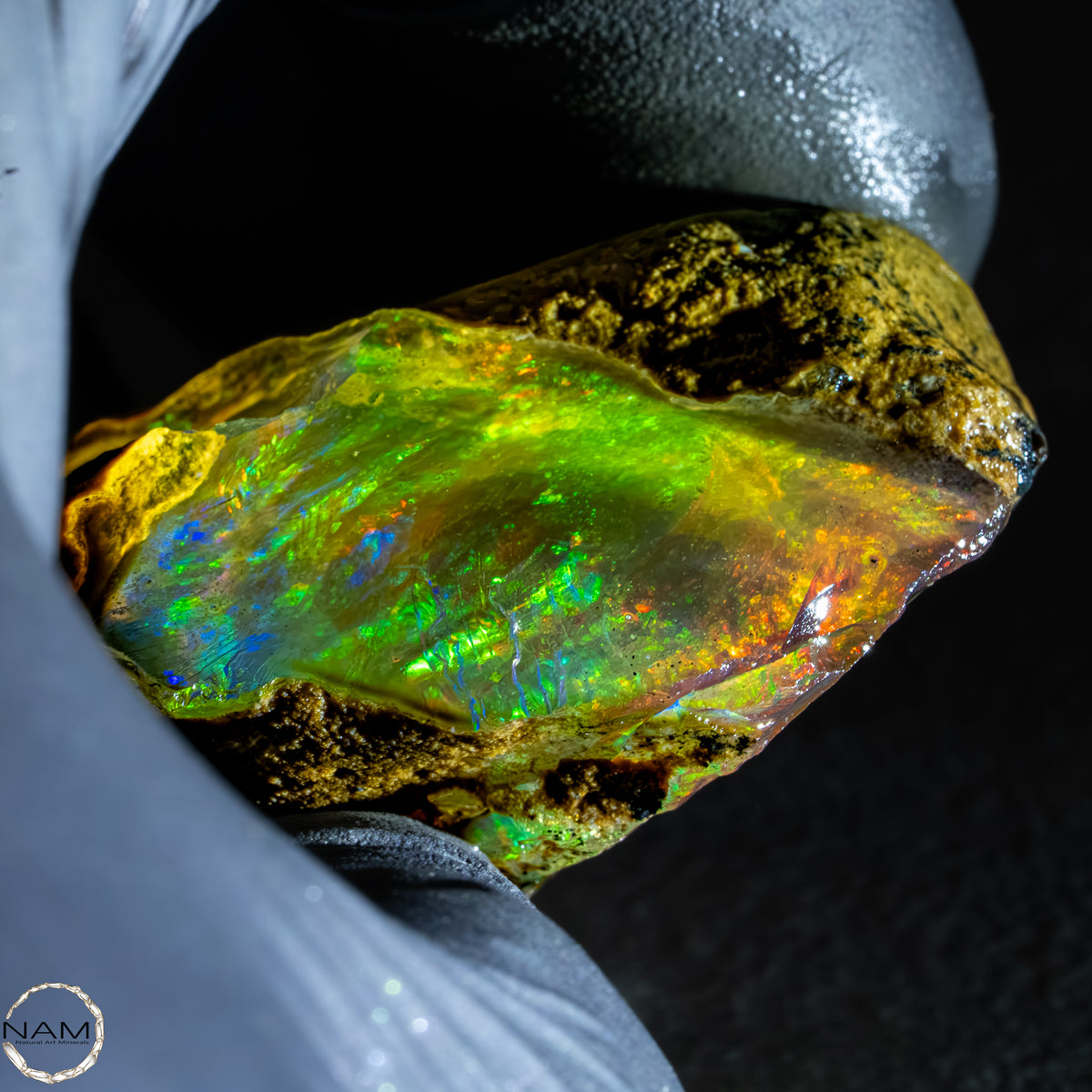 Seltener Natürlicher Kristall-Opal, Äthiopien - 38,64g -193,2Ct