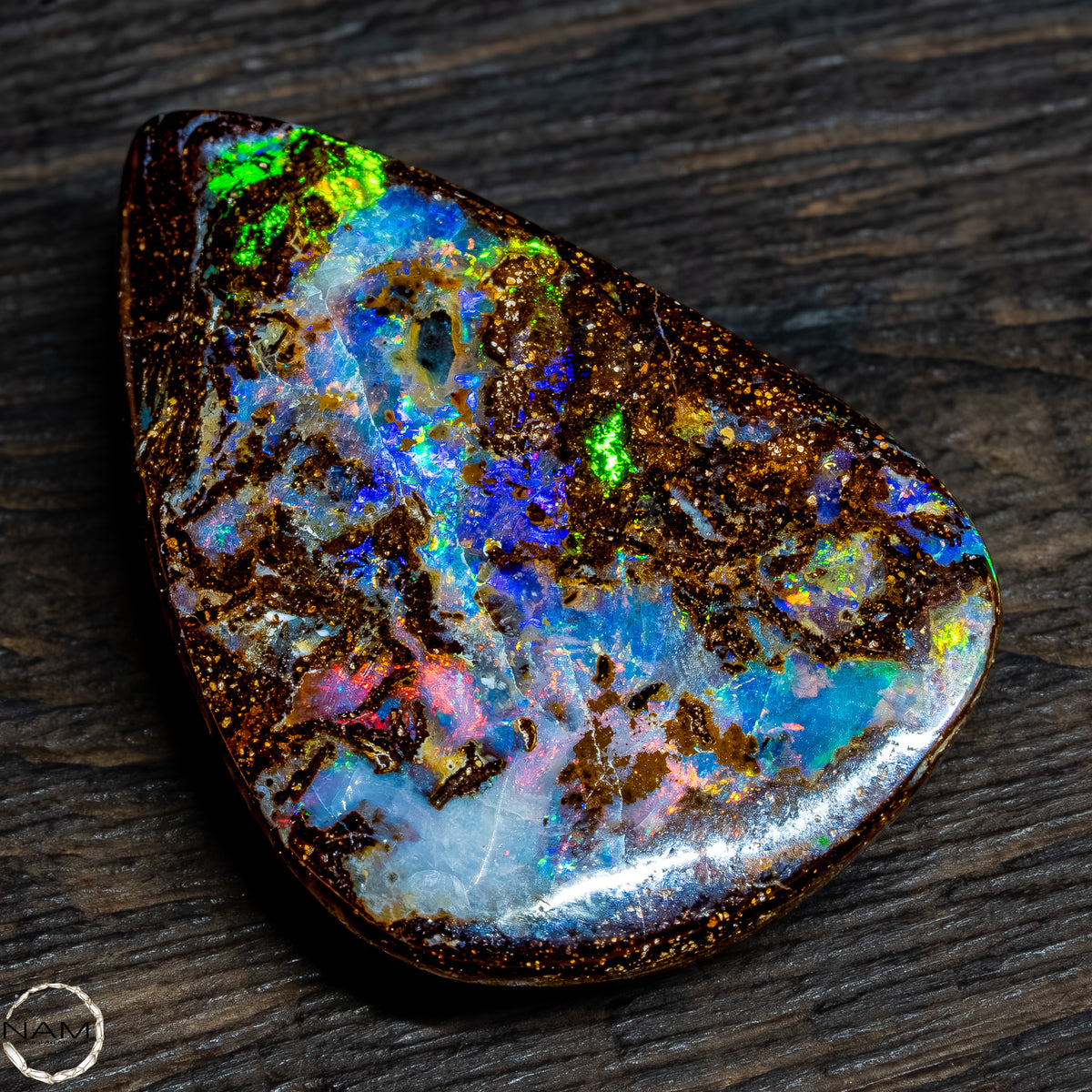 Natürlicher Boulder Opal aus Australien Edelsteinqualität - 5,22g -26,1Ct