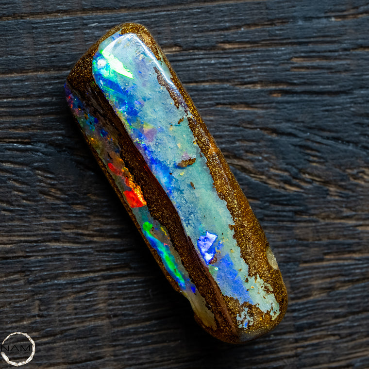 Natürlicher Boulder Opal aus Australien Edelsteinqualität - 9,31g 46,55Ct