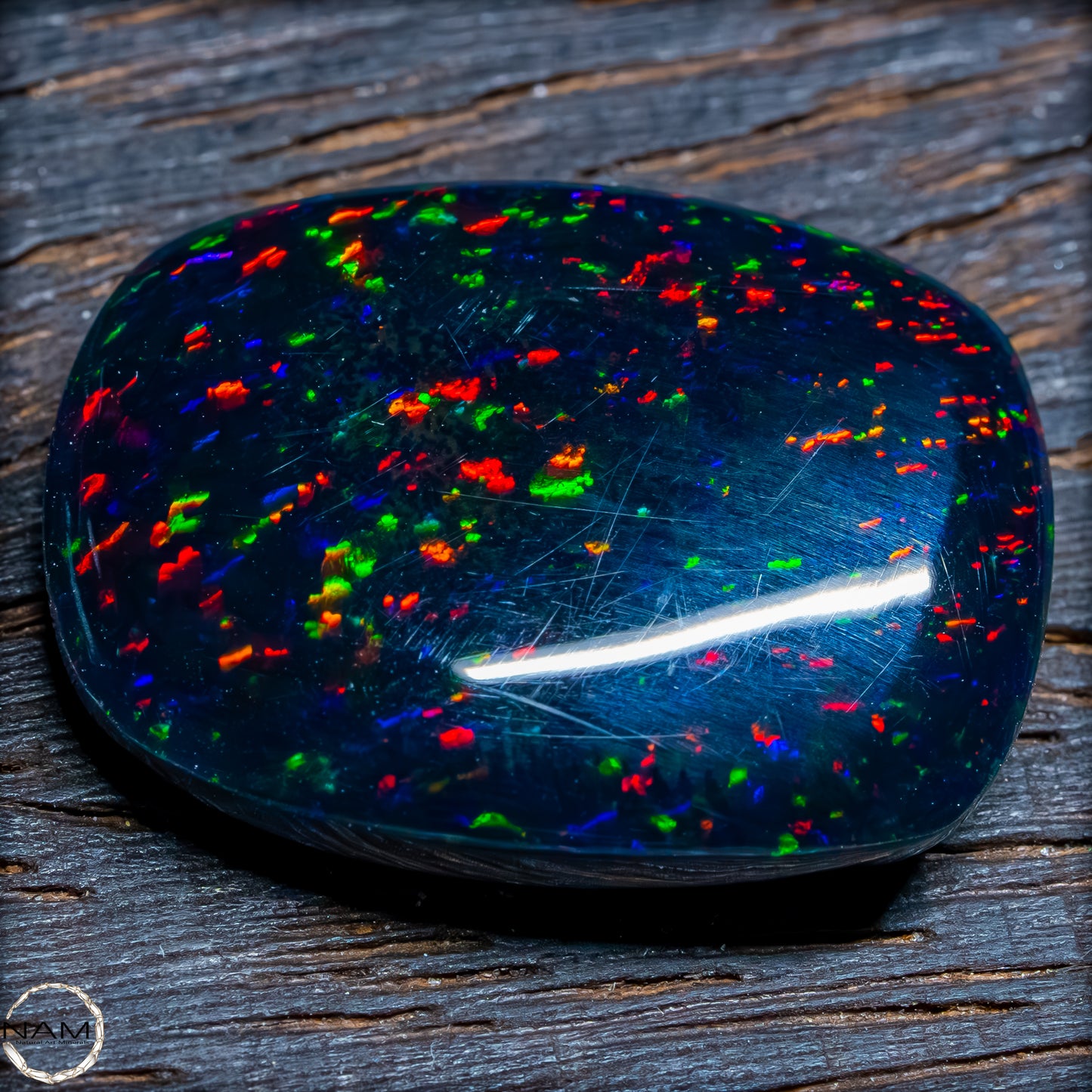 Großer AAA+ Schwarzer Opal Cabochon - 4,76g / 23,8 ct