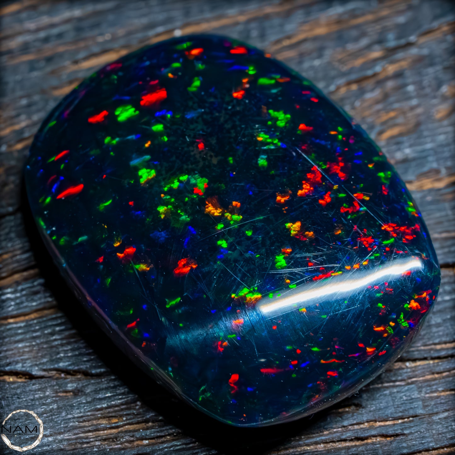 Großer AAA+ Schwarzer Opal Cabochon - 4,76g / 23,8 ct