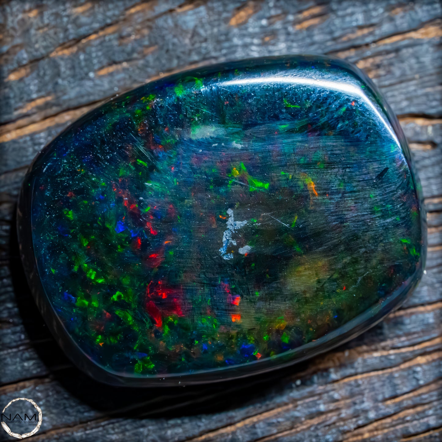 Großer AAA+ Schwarzer Opal Cabochon - 4,76g / 23,8 ct