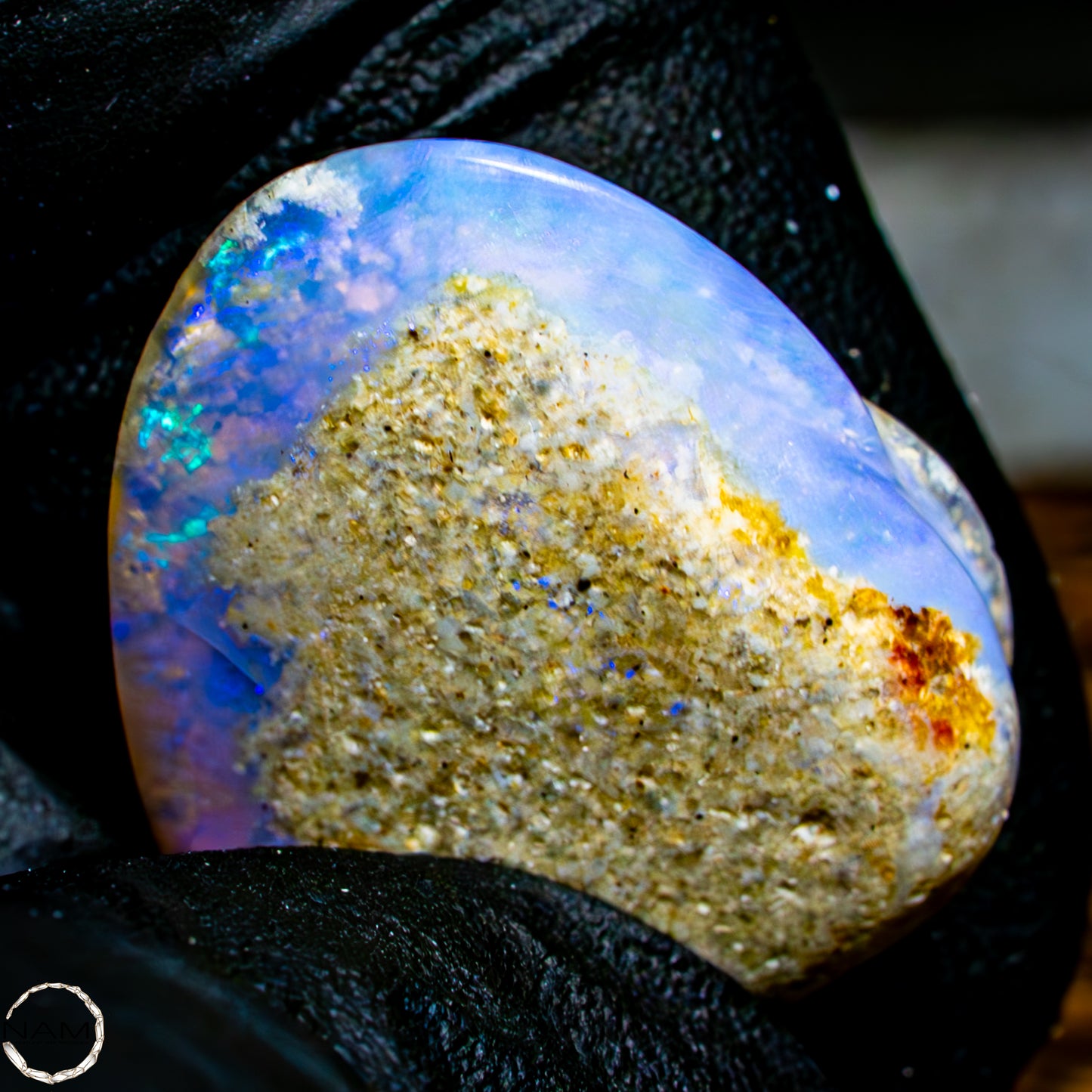 Natürliche AAA+ Opalesierte Fossile Muschel aus Australien, 16,50ct
