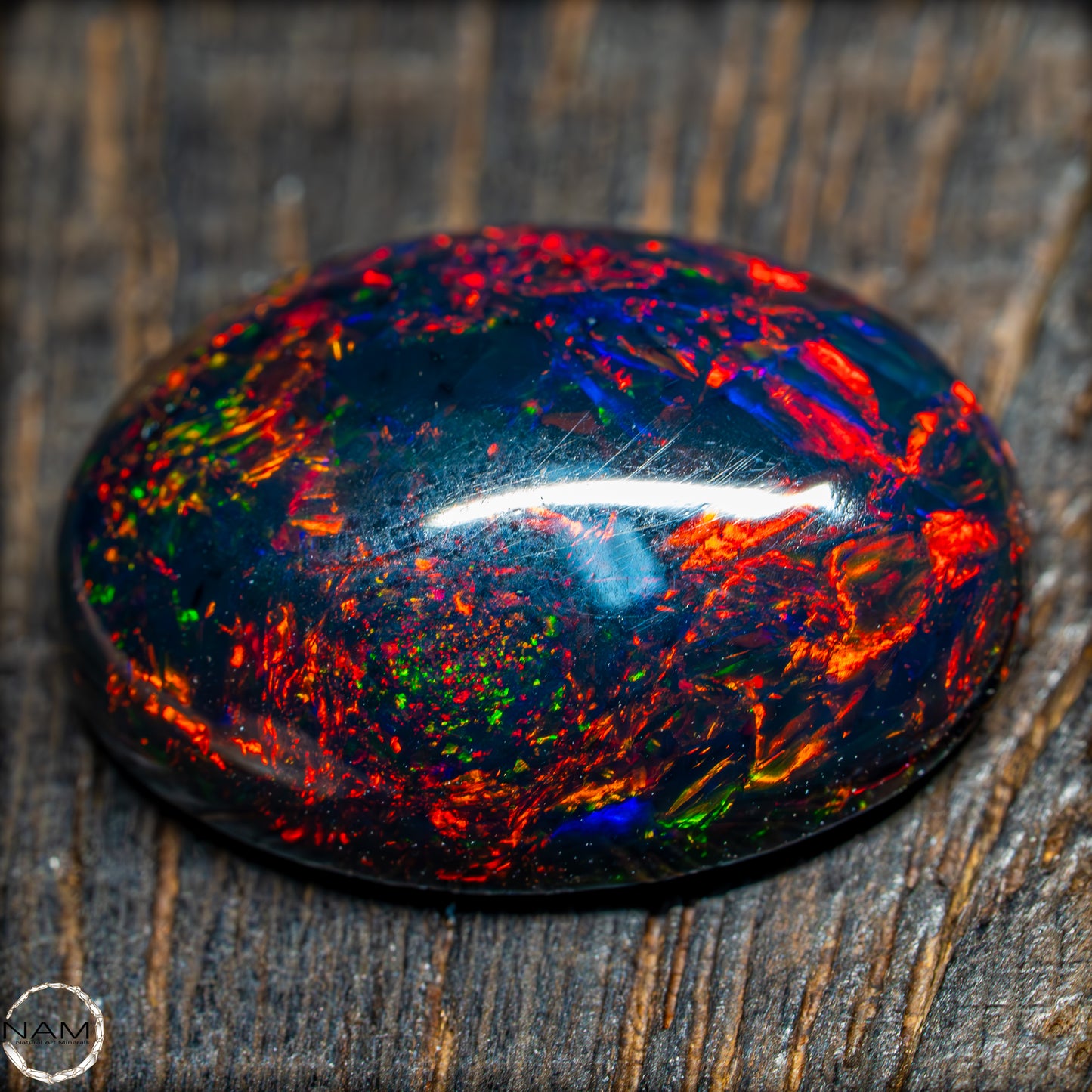 Großer AAA+ Schwarzer Opal Cabochon - 8.7 ct - 1,74g