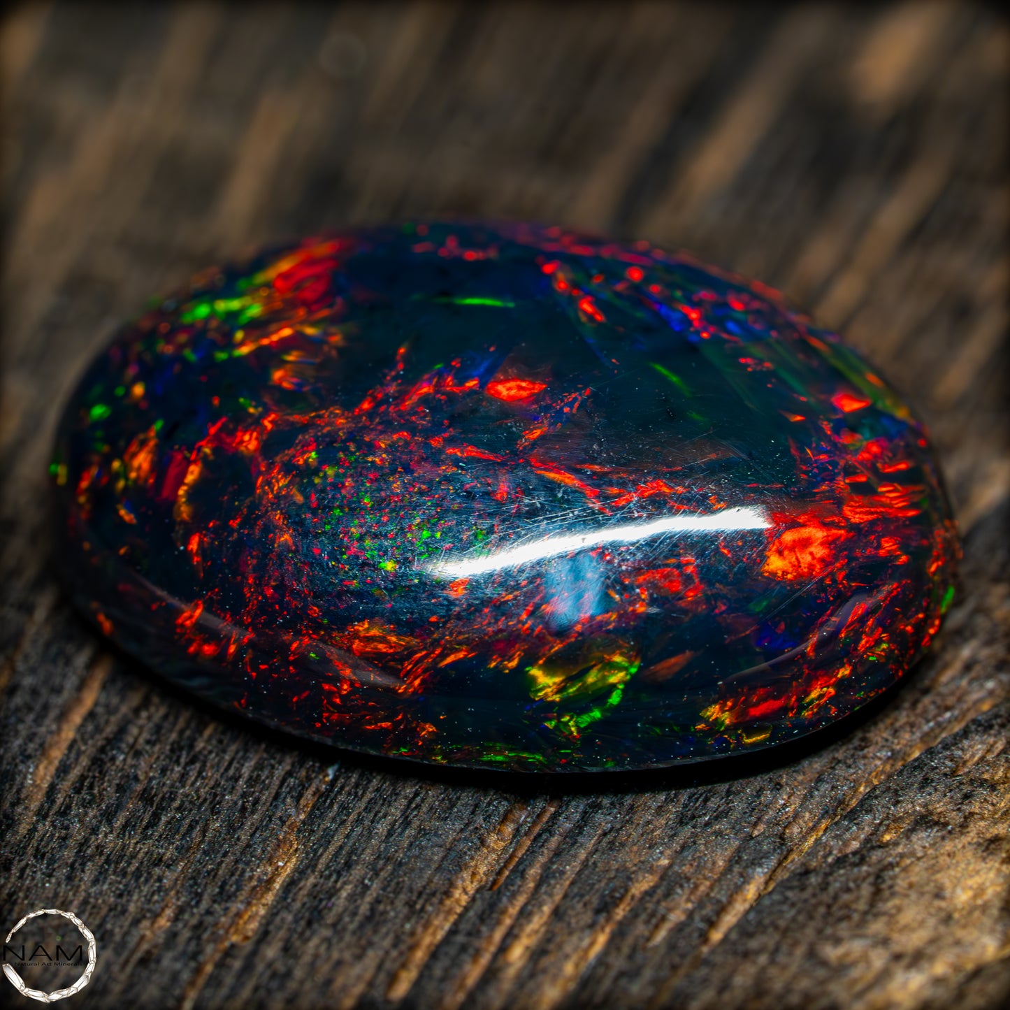 Großer AAA+ Schwarzer Opal Cabochon - 8.7 ct - 1,74g