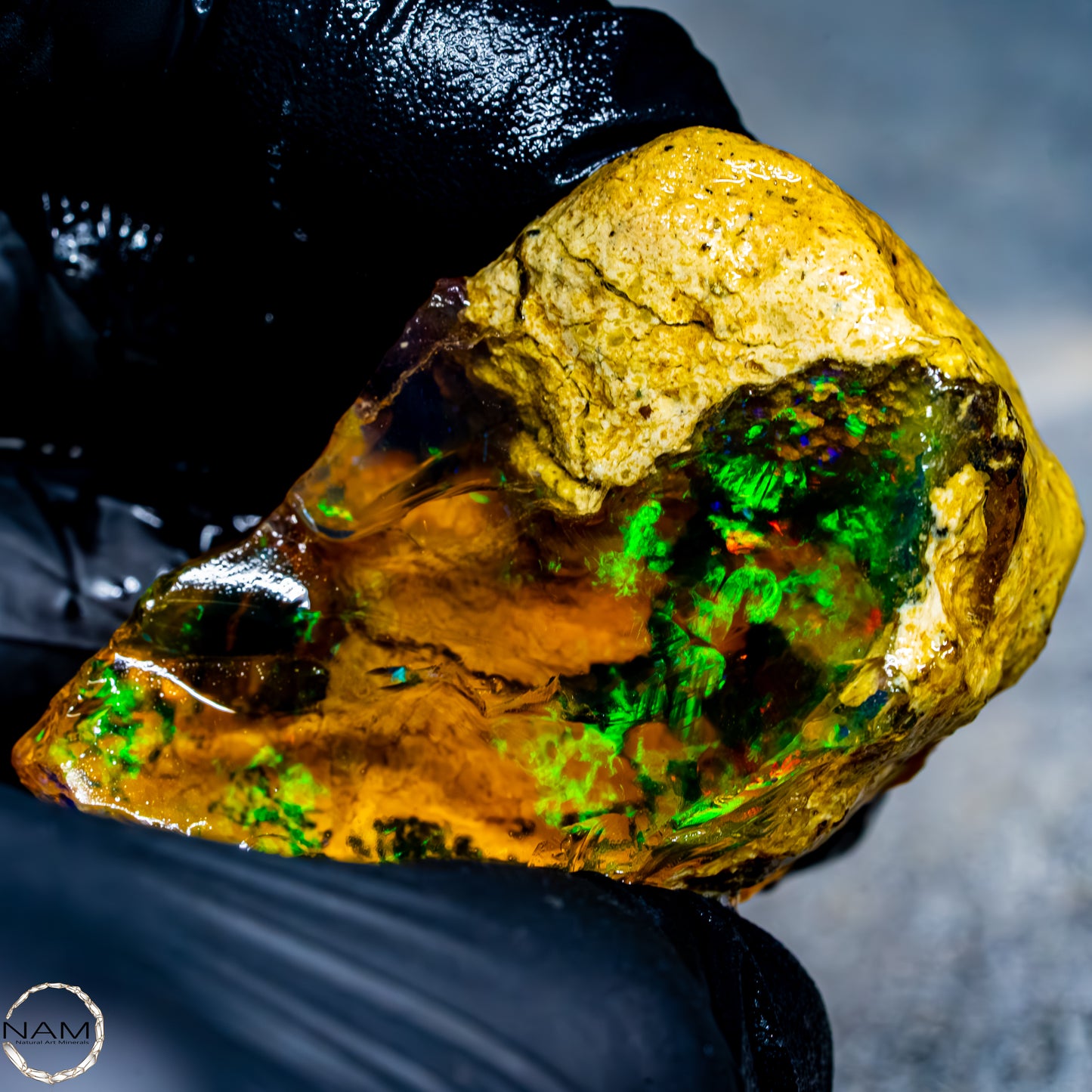 Seltener Natürlicher Großer Kristall-Opal, Äthiopien -37,71g