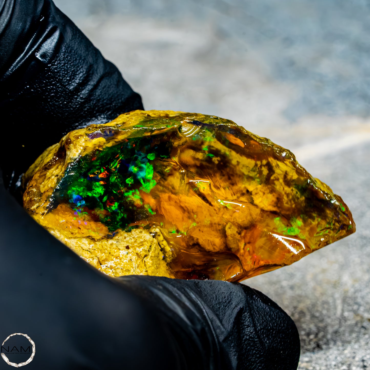 Seltener Natürlicher Großer Kristall-Opal, Äthiopien -37,71g