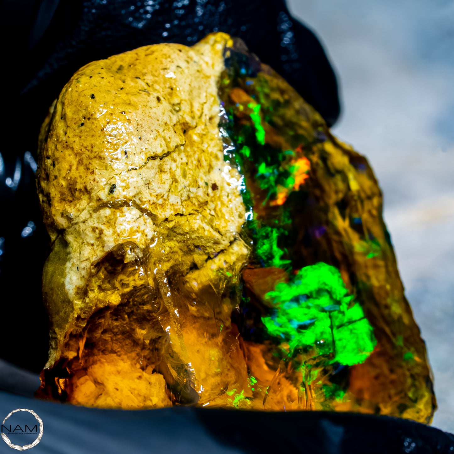 Seltener Natürlicher Großer Kristall-Opal, Äthiopien -37,71g