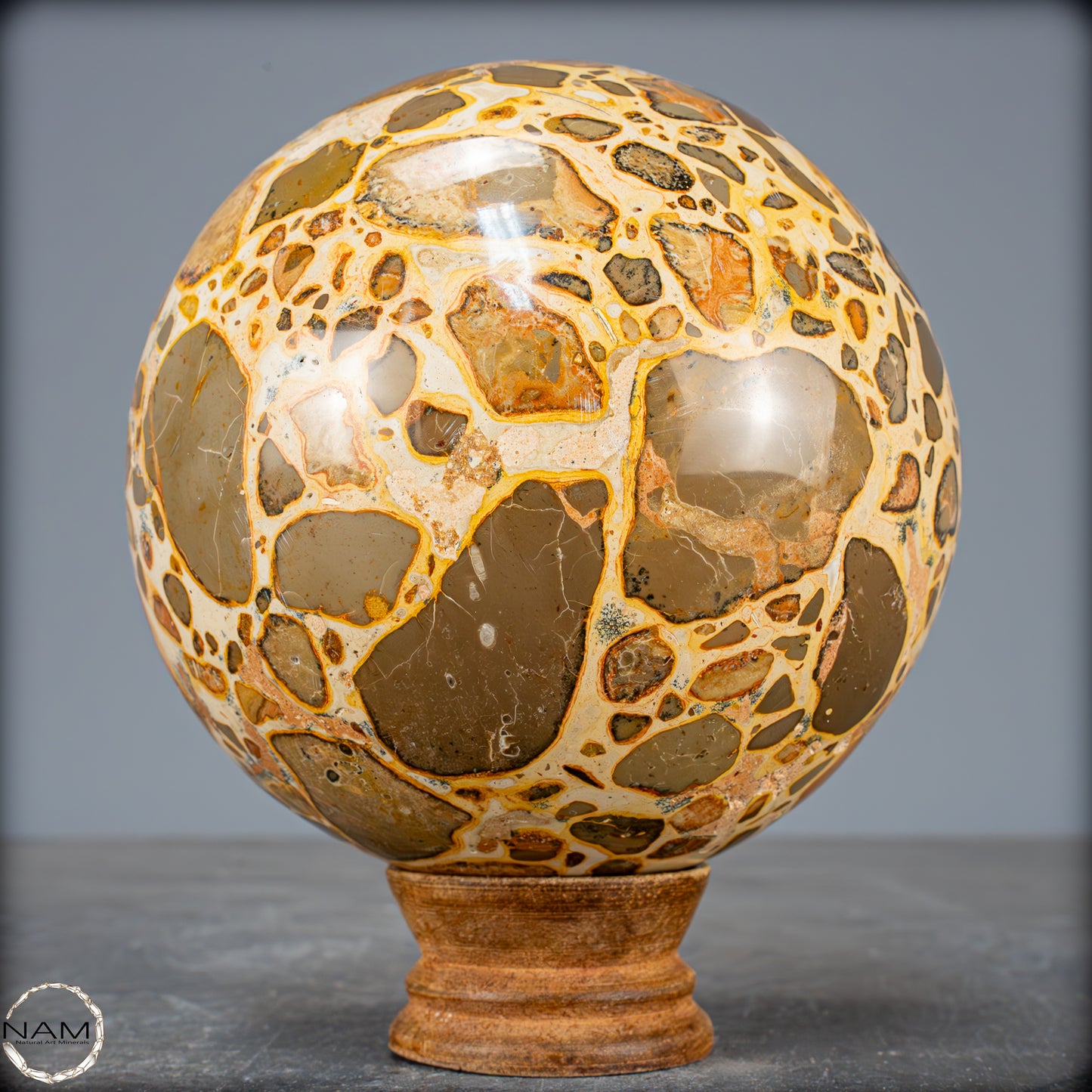 Natürliche Leoparden-Jaspis Kristallkugel - 1769,55g - 113mm