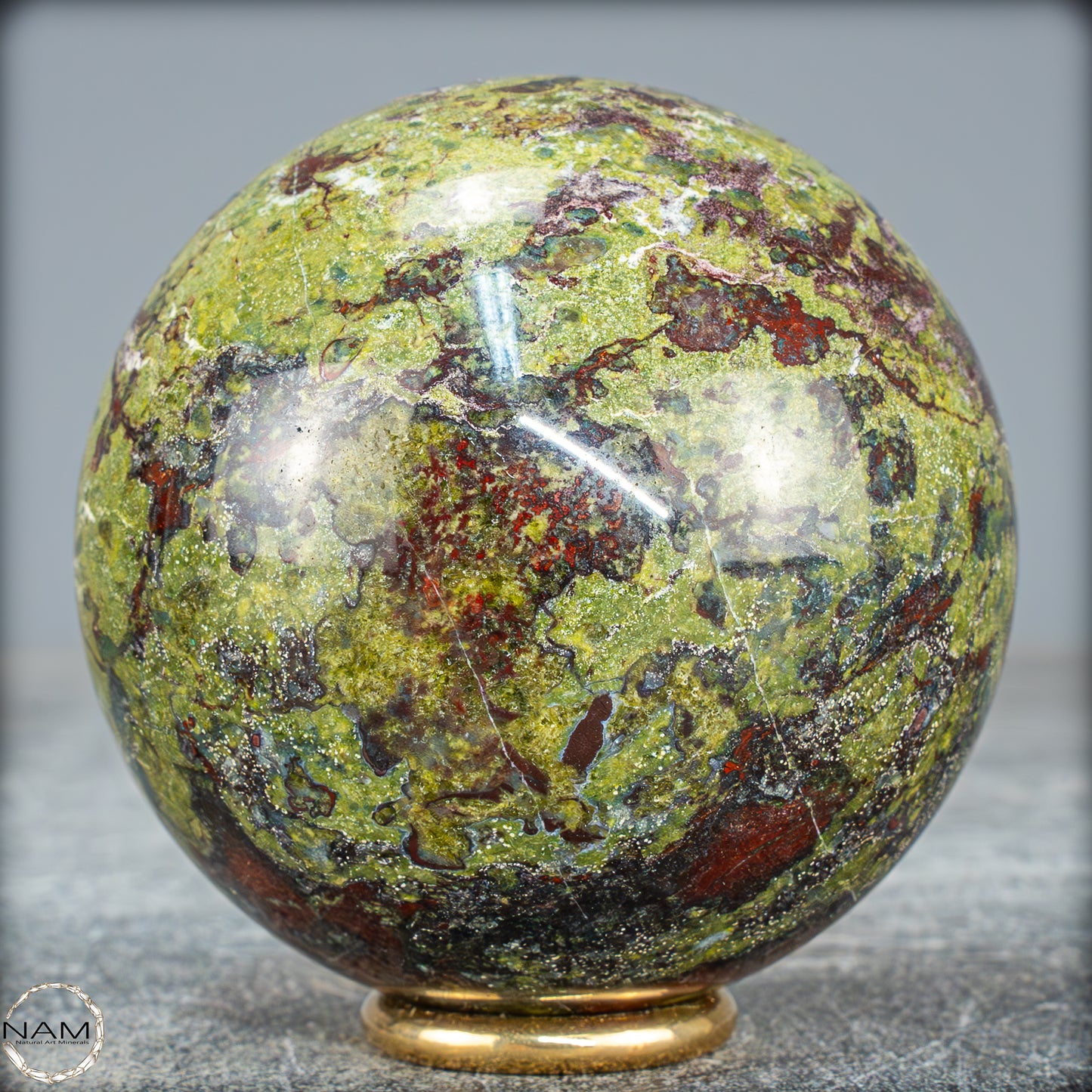 Natürliche Drachenblut-Jaspis Kugel aus Australien - 526,66g - 69,2mm