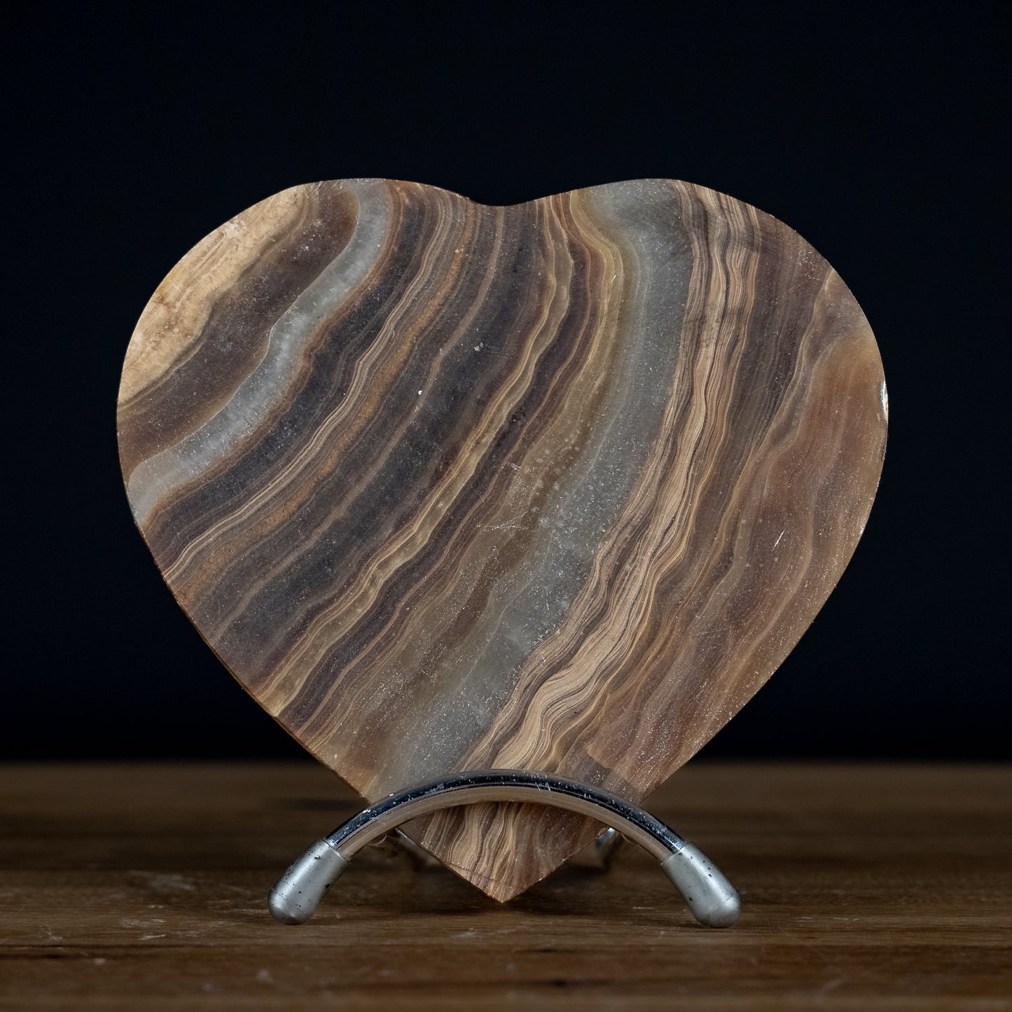 Natürliche Aragonit Schale, Schüssel Herzform - 815,29g