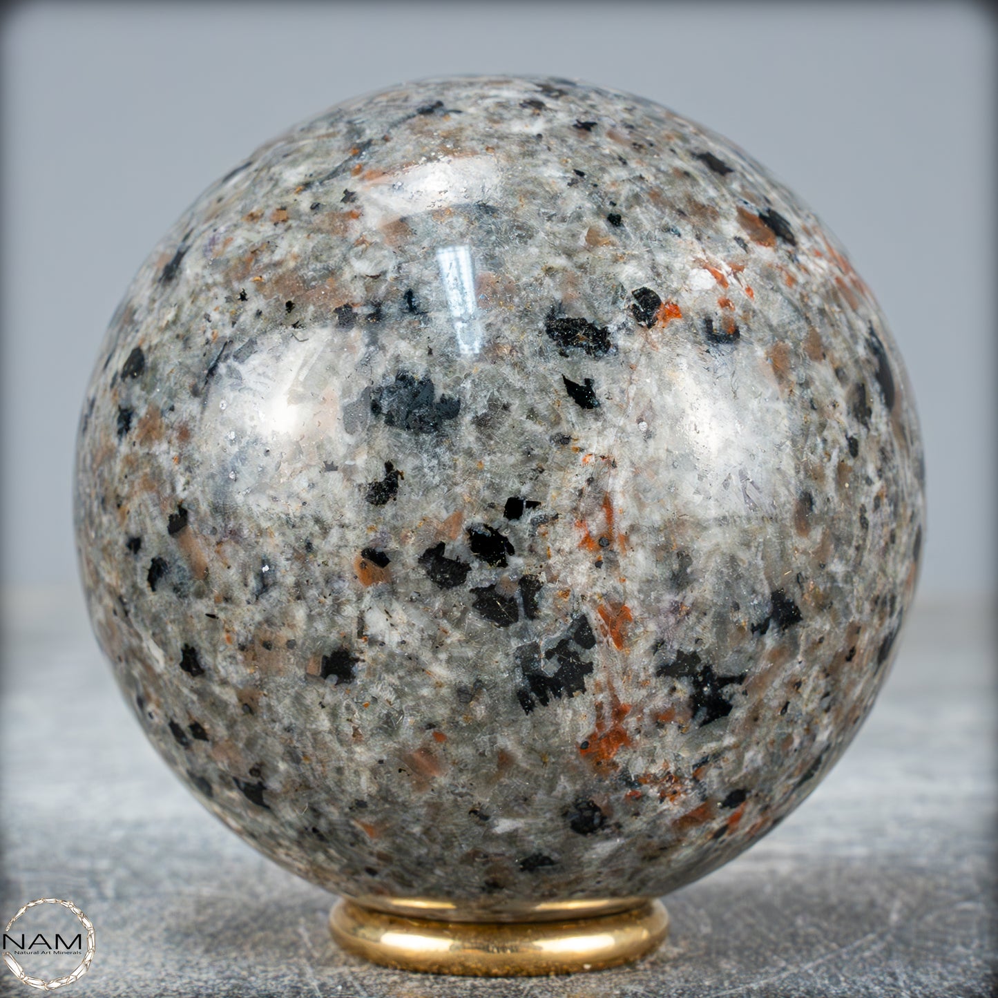 Natürliche Yooperlite Kugel aus den USA – 451,07g - 69mm