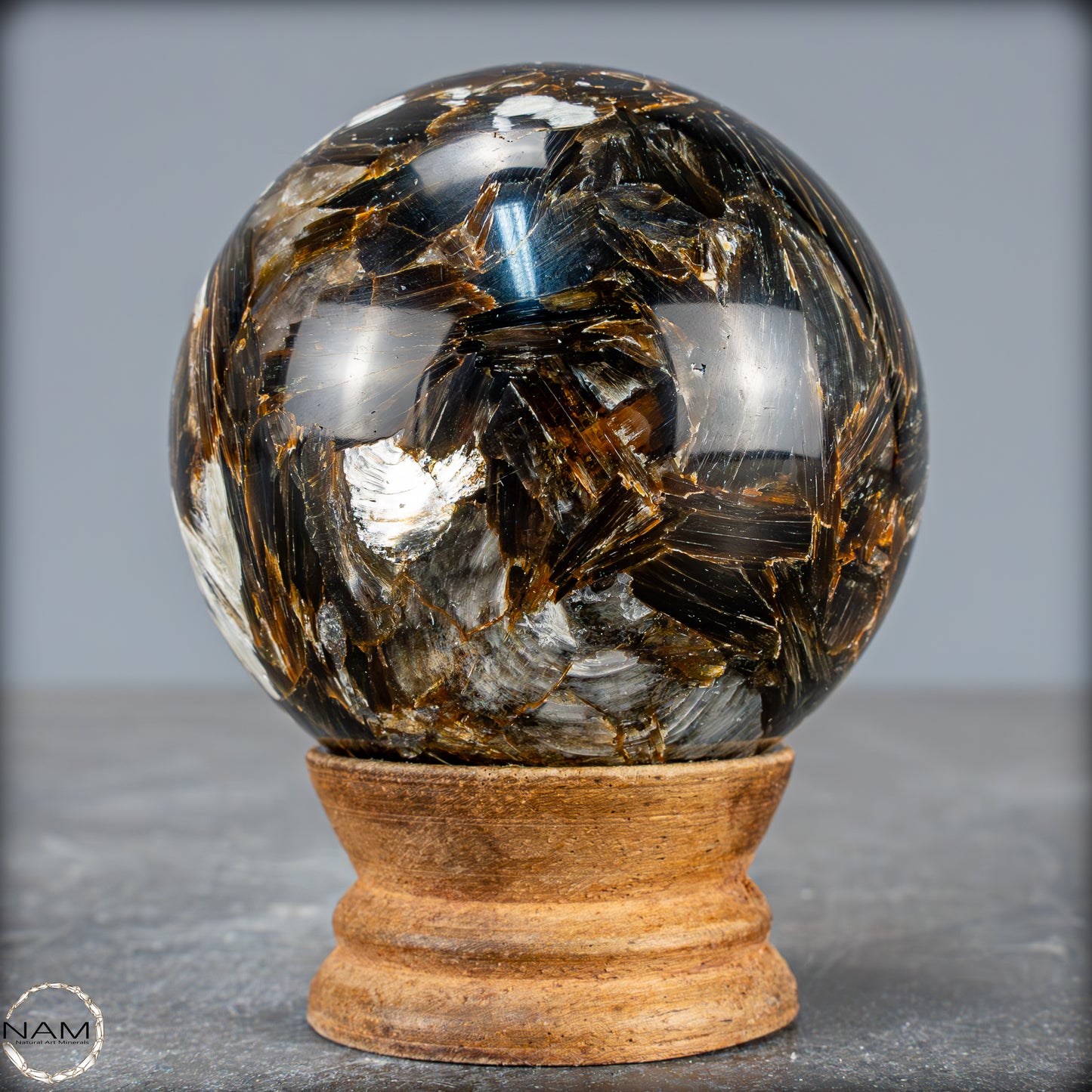 Natürliche Mica (Glimmer) Kristallkugel aus Brasilien - 437,95g - 66,5mm