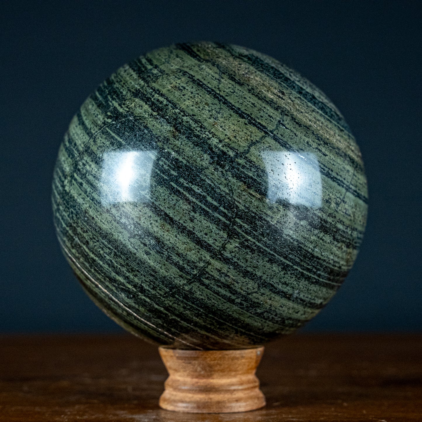 Natürliche Gebänderte Kambaba Kugel - 3180,11g - 133mm