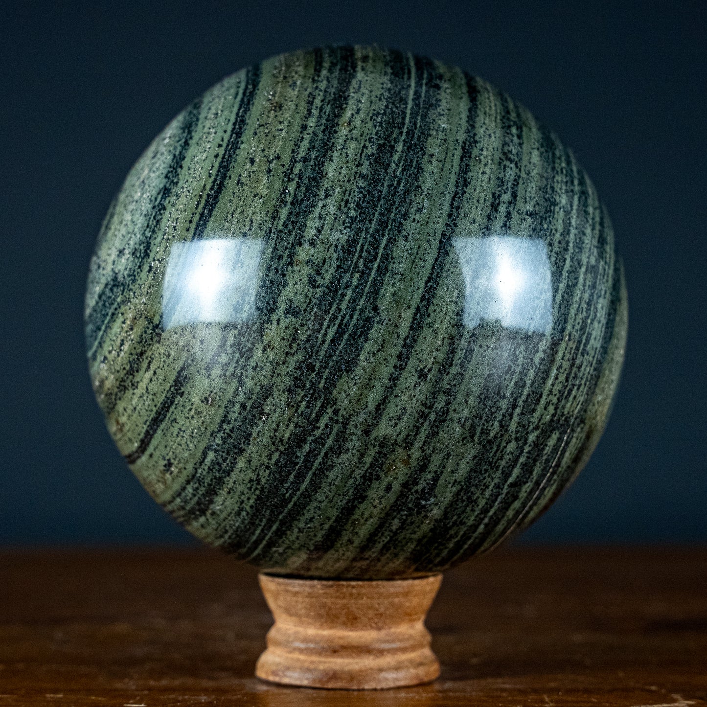 Natürliche Gebänderte Kambaba Kugel - 3180,11g - 133mm