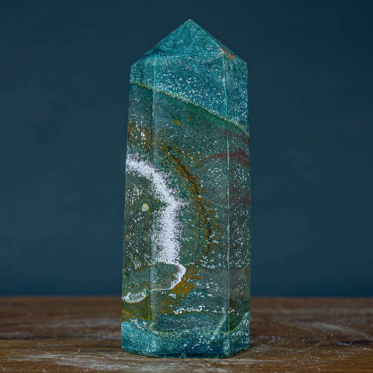 Natürlicher Jaspis Kristall Obelisk - 1308,14g