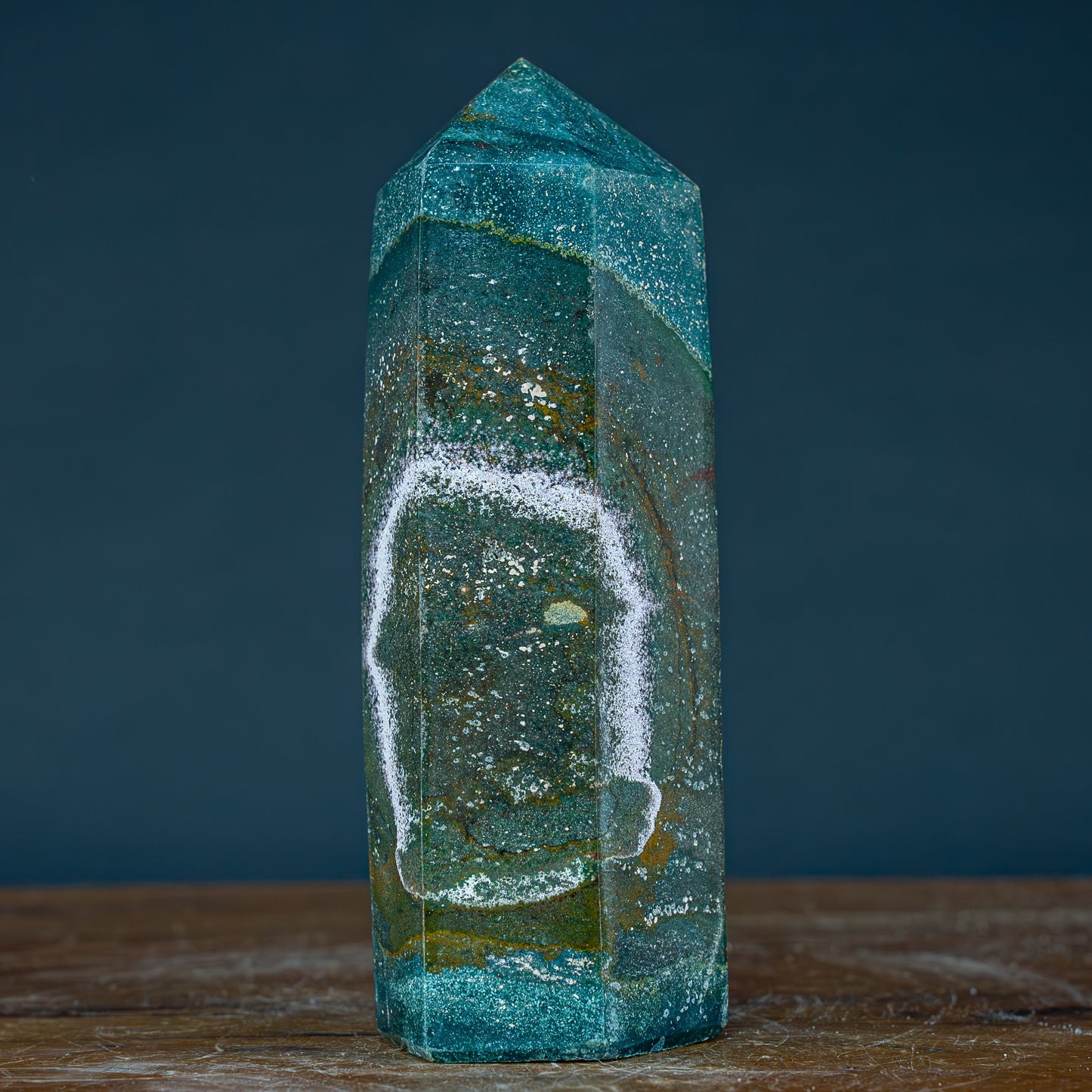 Natürlicher Jaspis Kristall Obelisk - 1308,14g