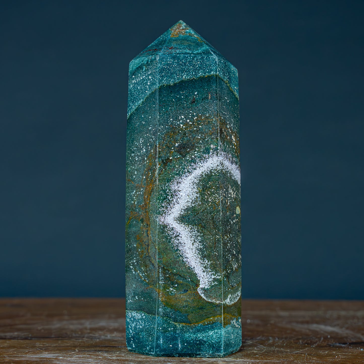 Natürlicher Jaspis Kristall Obelisk - 1308,14g