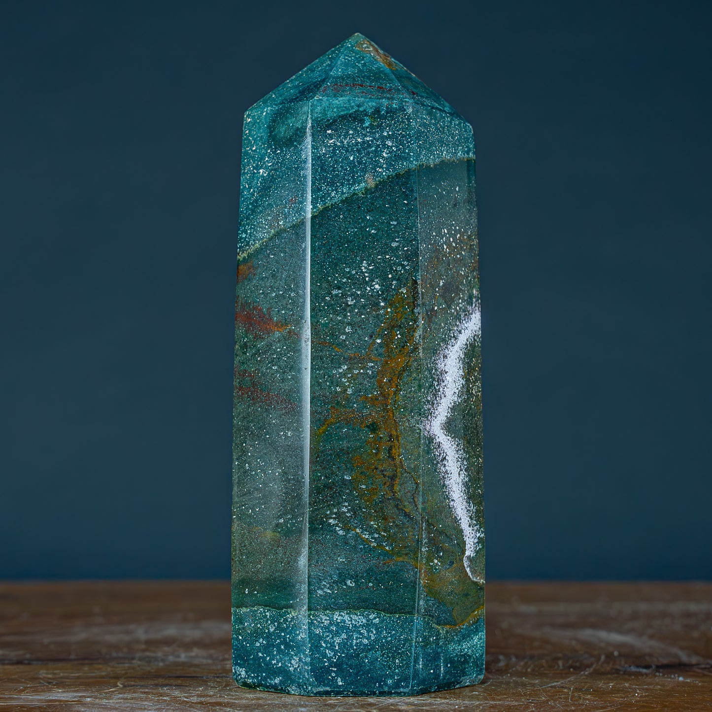 Natürlicher Jaspis Kristall Obelisk - 1308,14g