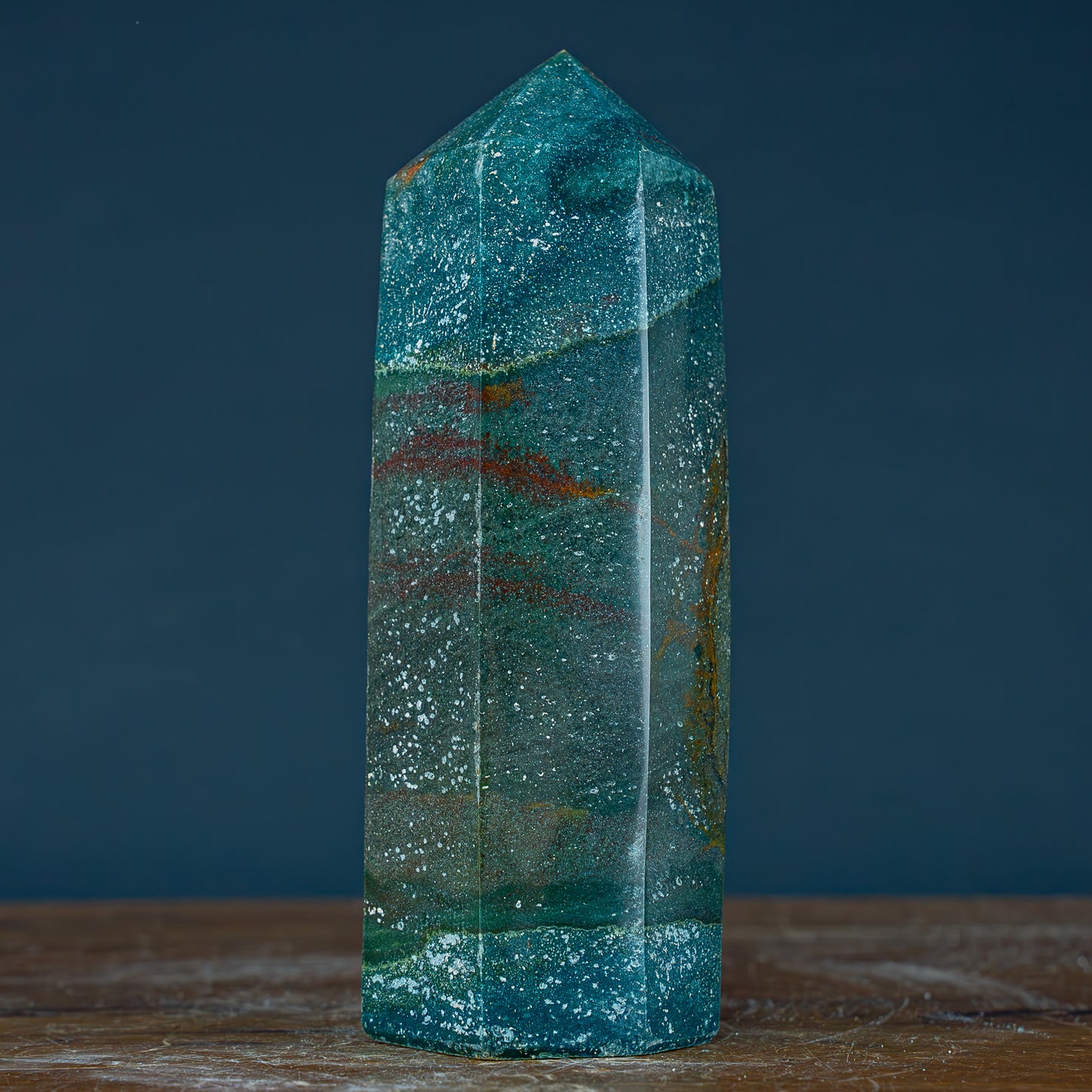 Natürlicher Jaspis Kristall Obelisk - 1308,14g